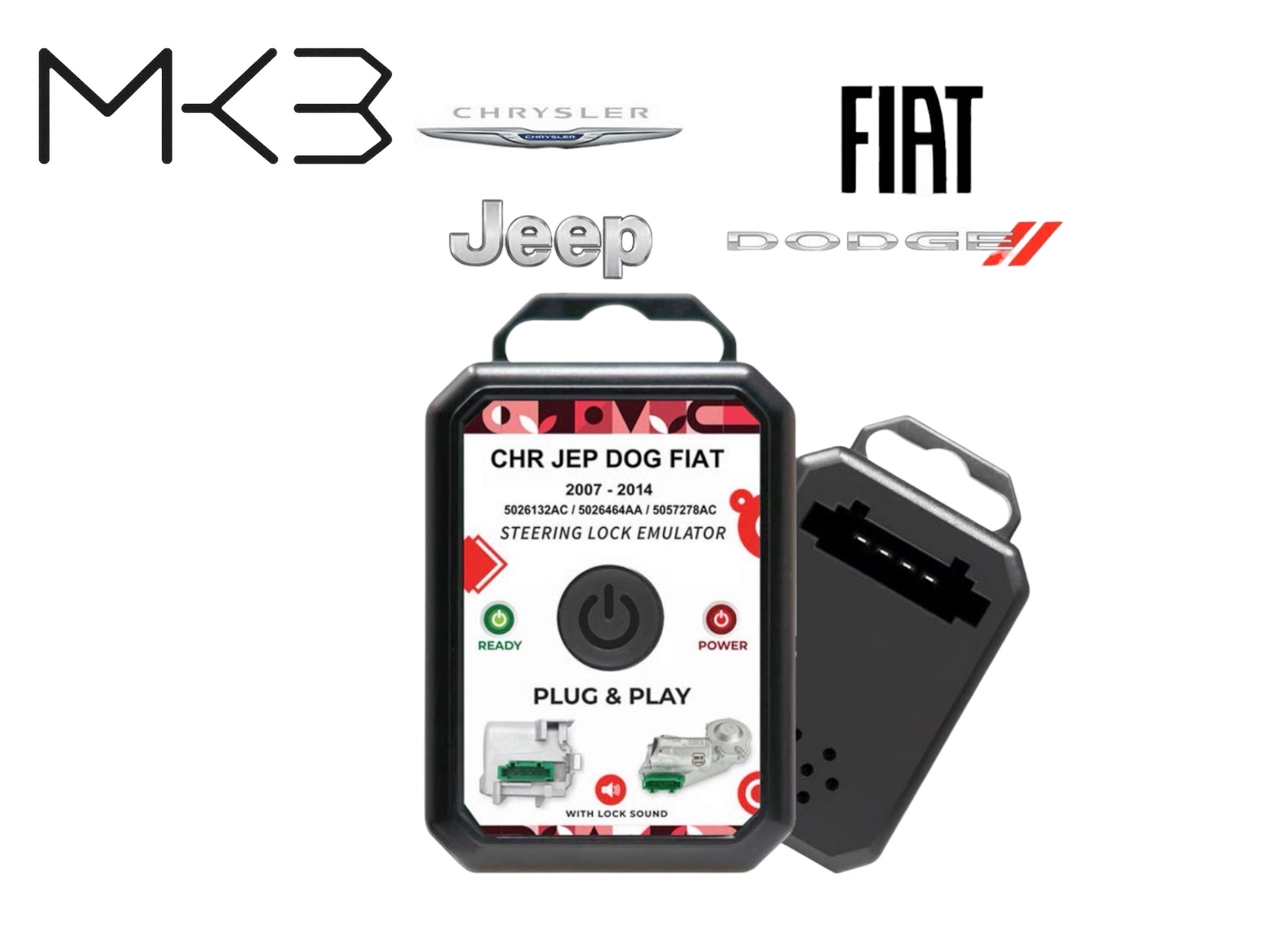 MK3 - Chrysler Dodge Fiat Steering Lock Emulator Simulator PN: 5026132AC