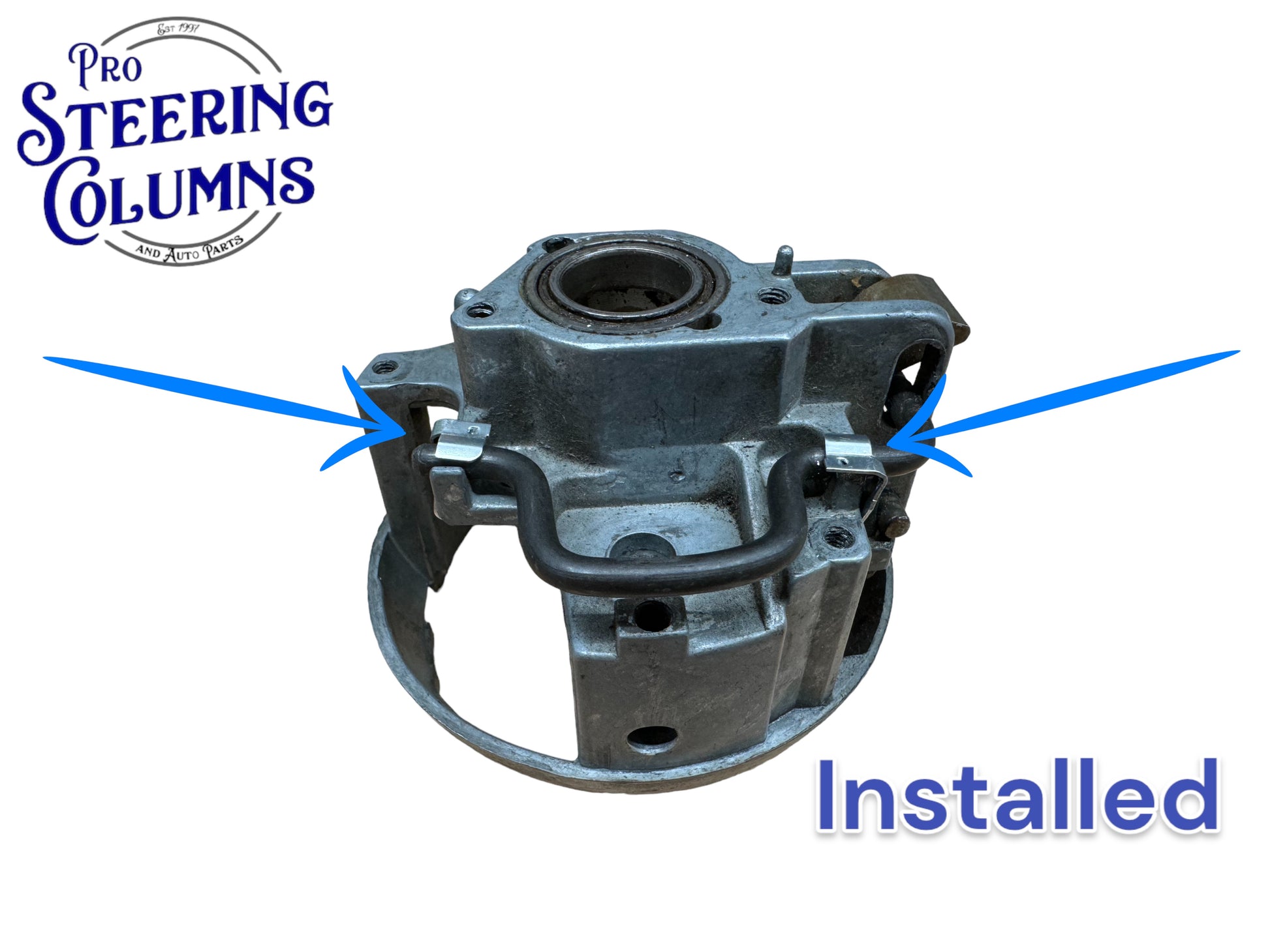 1980-1991 Ford F-150 F-250 E-150 Bronco Upper Tilt Steering Column Arm Brackets Pair New