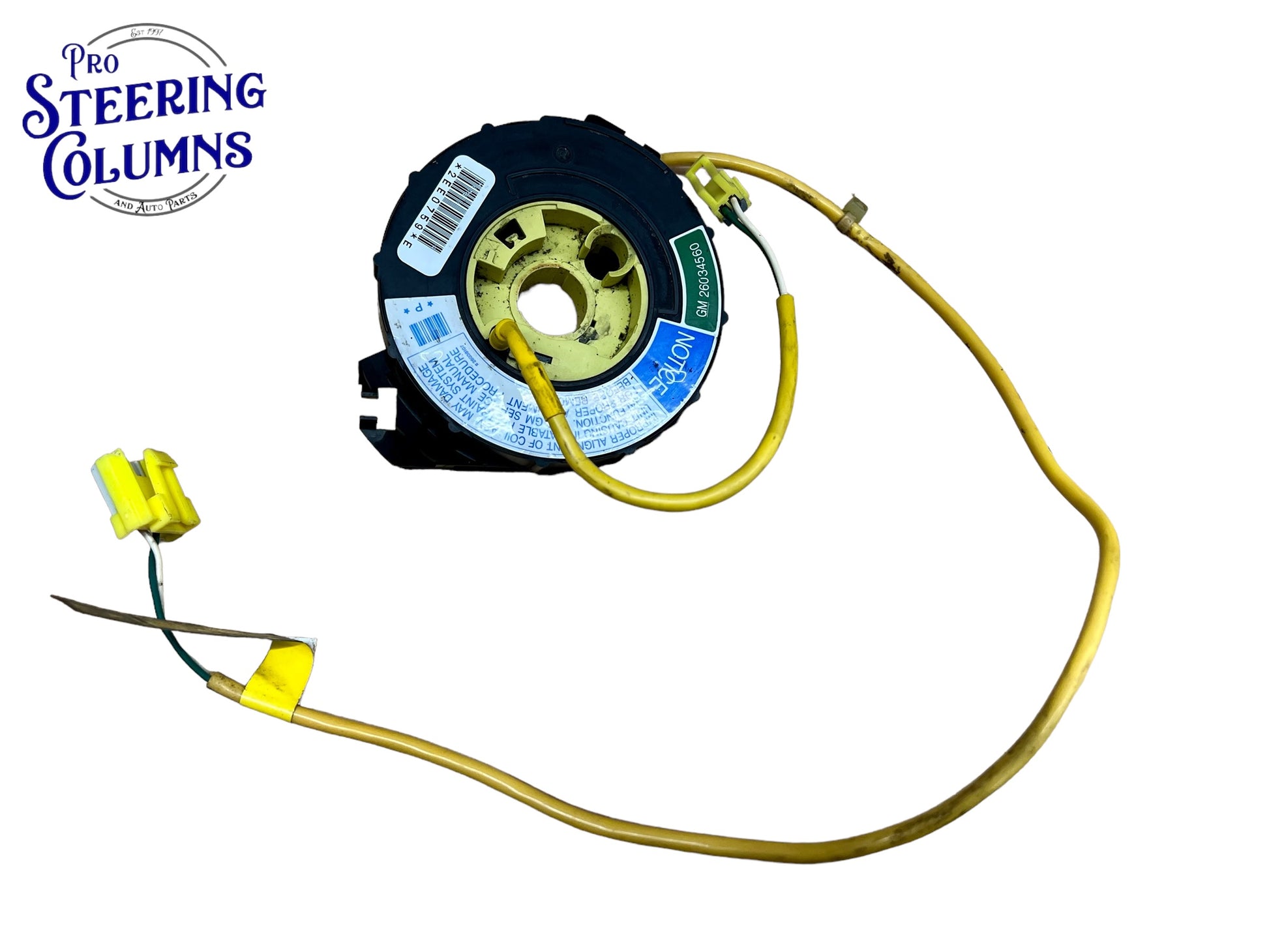 1995-1997 GM Silverado Sierra Suburban S10 Tahoe Air Bag Clock Spring Used OEM 26034560