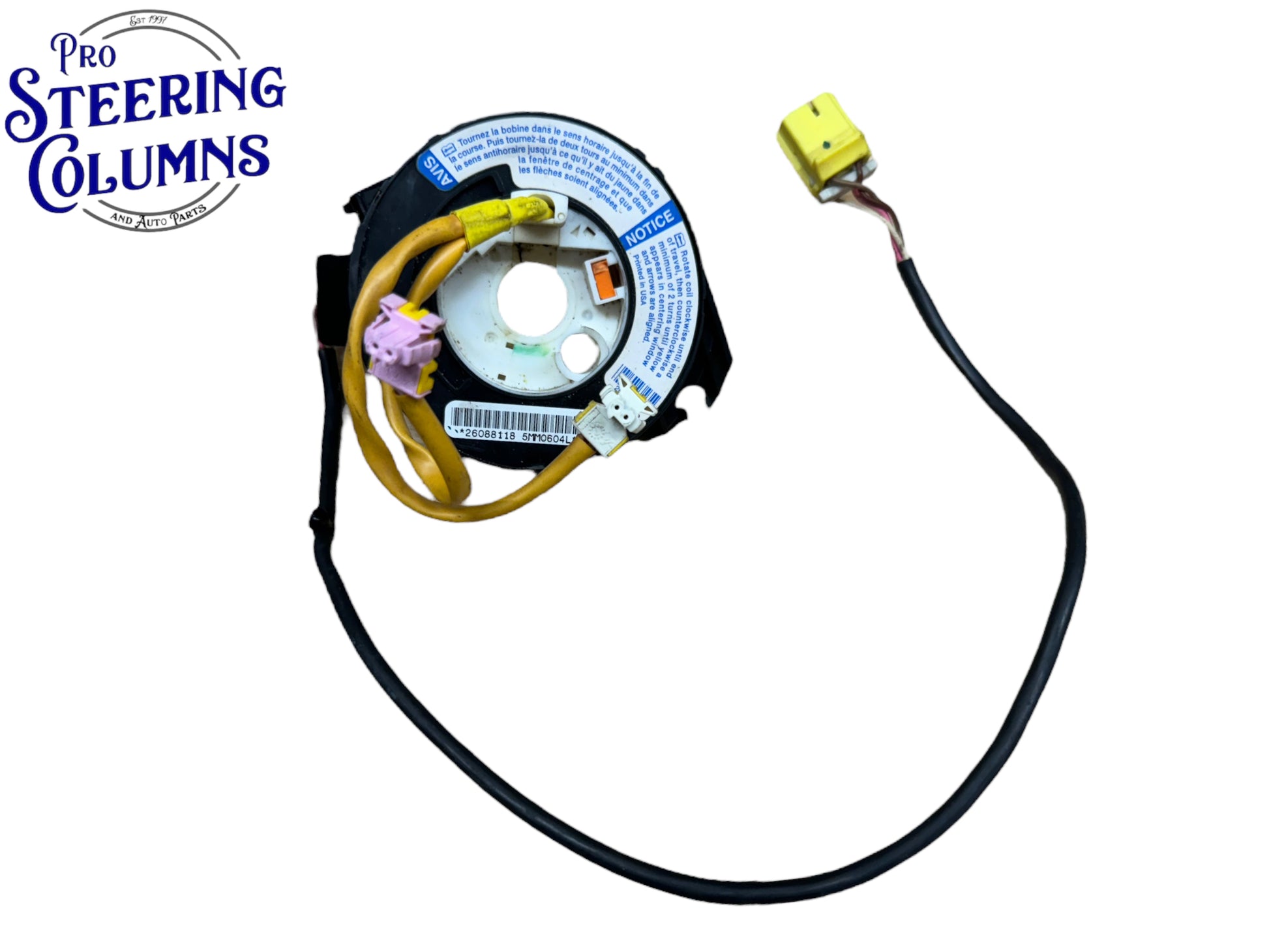 2003-2006 GM Silverado Sierra Tahoe Yukon Air Bag Clock Spring Without Function Used OEM 26088118