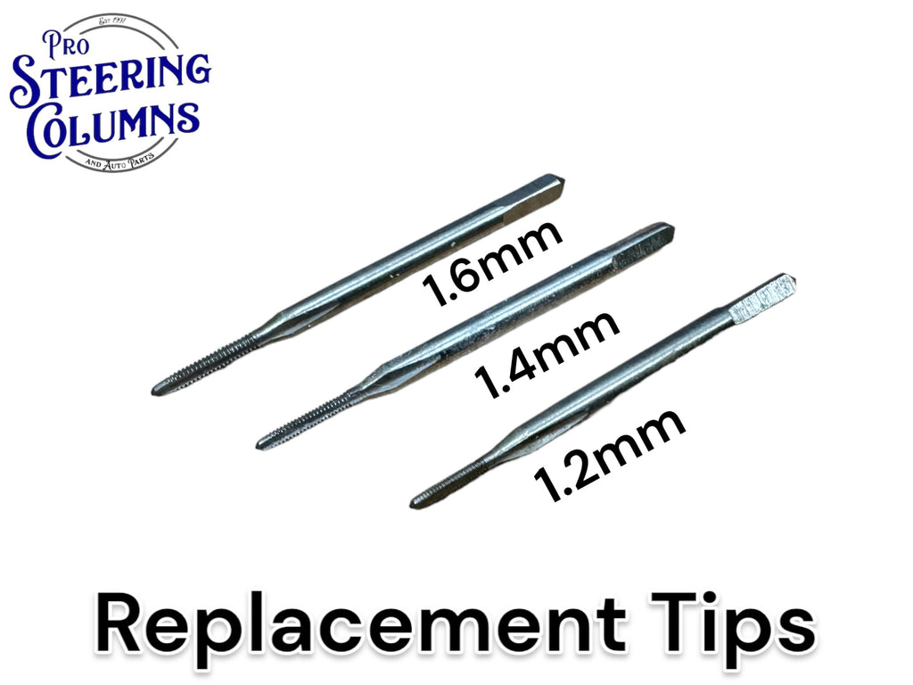 Acura Honda Ignition Lock Cylinder Roll Pin Removal Tool Kit 3 Replacement Tips