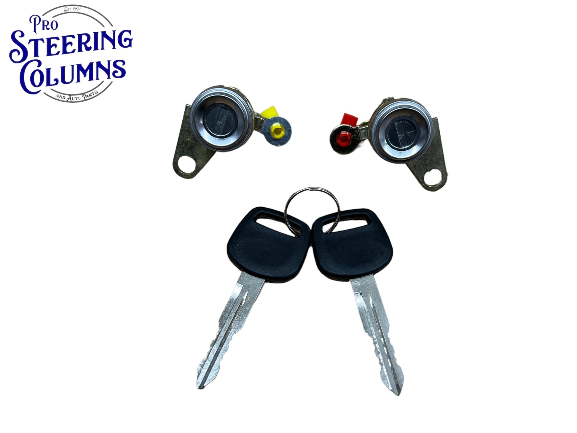 1993-1997 Corolla Door Lock Cylinder Set 2 Keys New