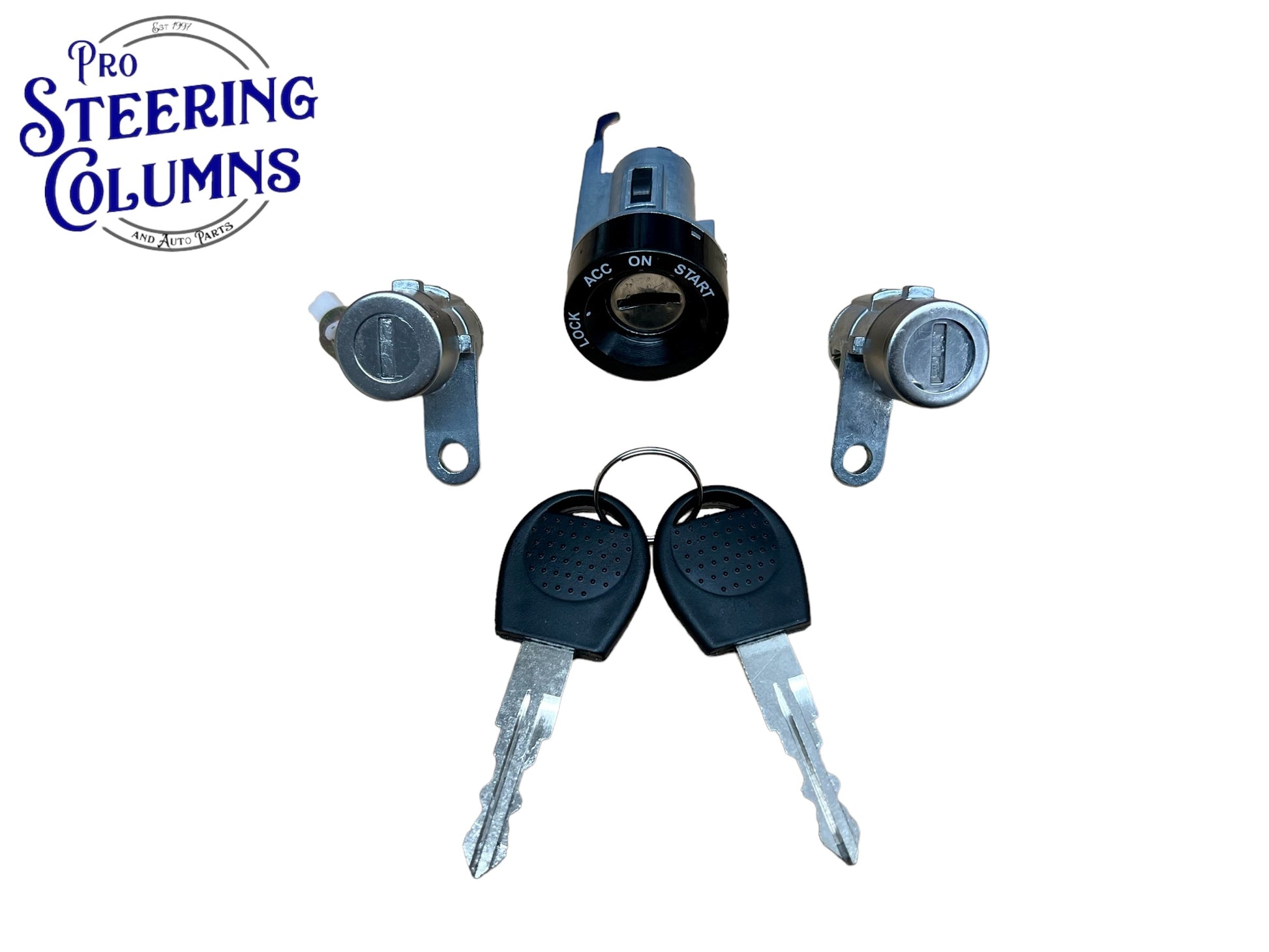 2004-2008 Aveo Ignition & Door Lock Cylinder Set 2 Keys Matched New