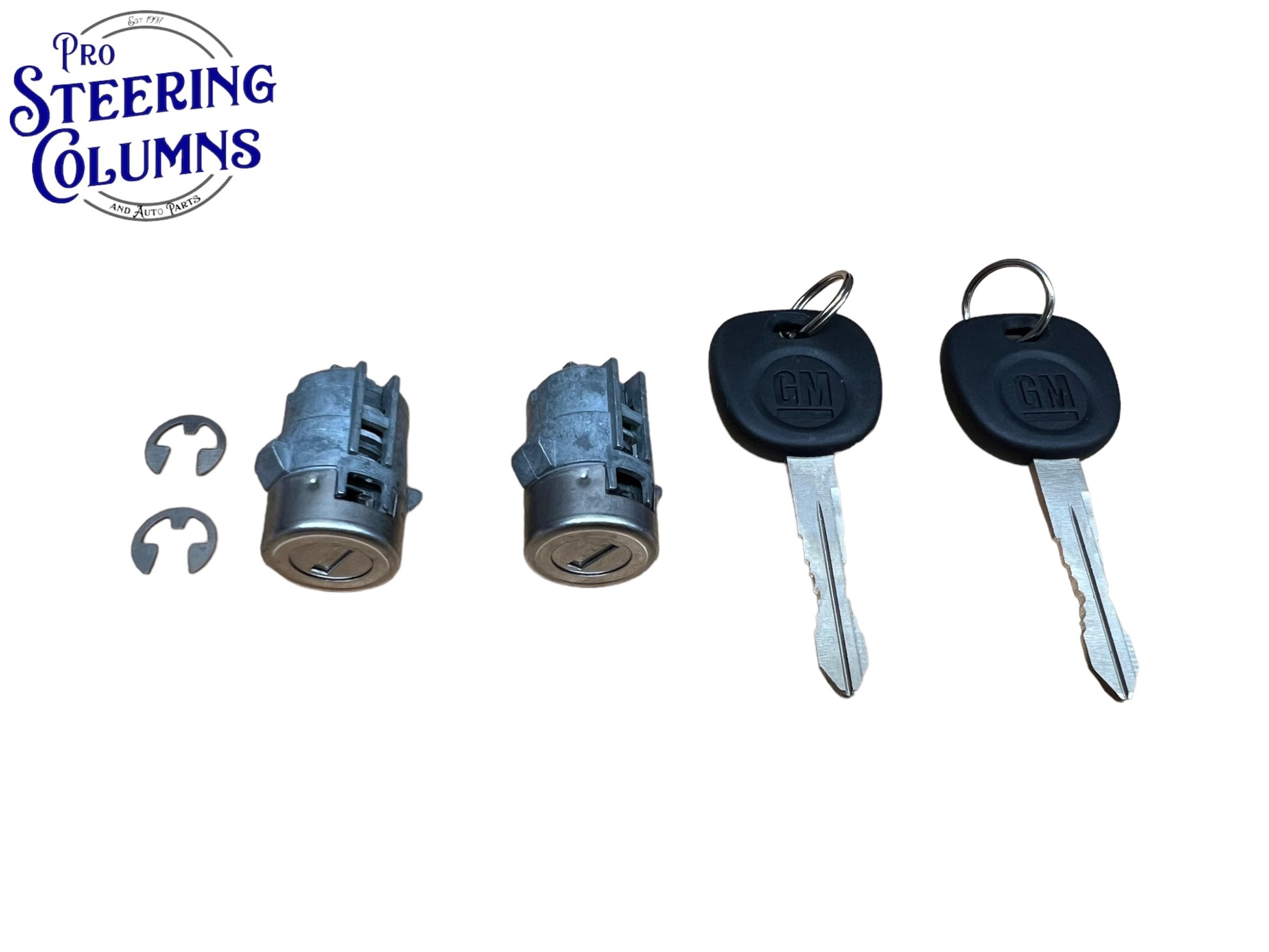 1999-2000 Silverado Tahoe 1997-2004 Corvette Door Lock Cylinder Set 2 Keys New OEM