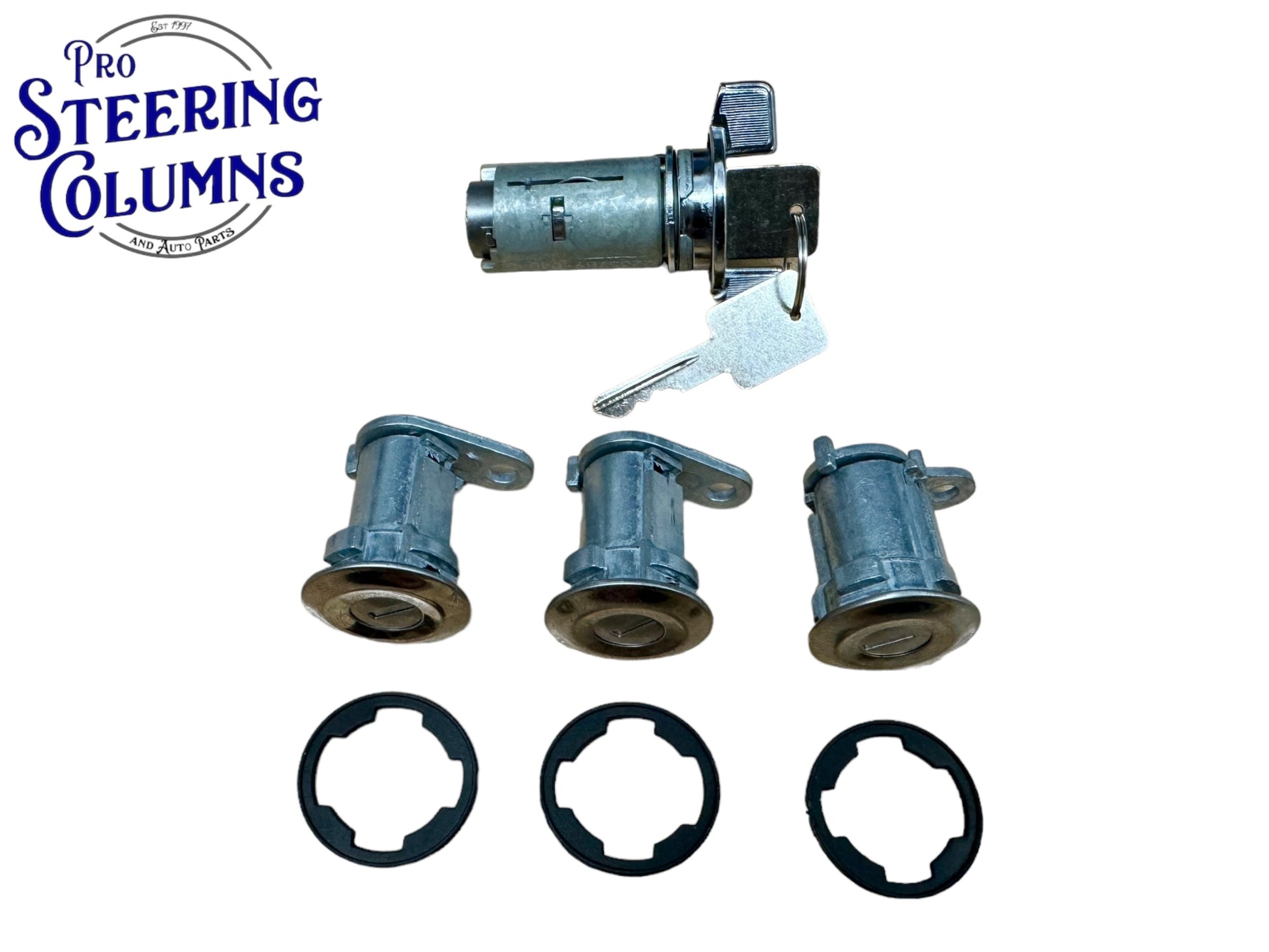 1981-1986 Jeep CJ5 CJ7 1987-1990 Wrangler Ignition Door & Tailgate Lock Cylinder Set Matched New