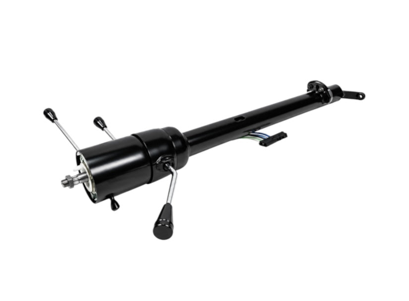 Ididit - 73-77 Ford F-100 Pickup Automatic Tilt Steering Column Retrofit - Black - 1130751051