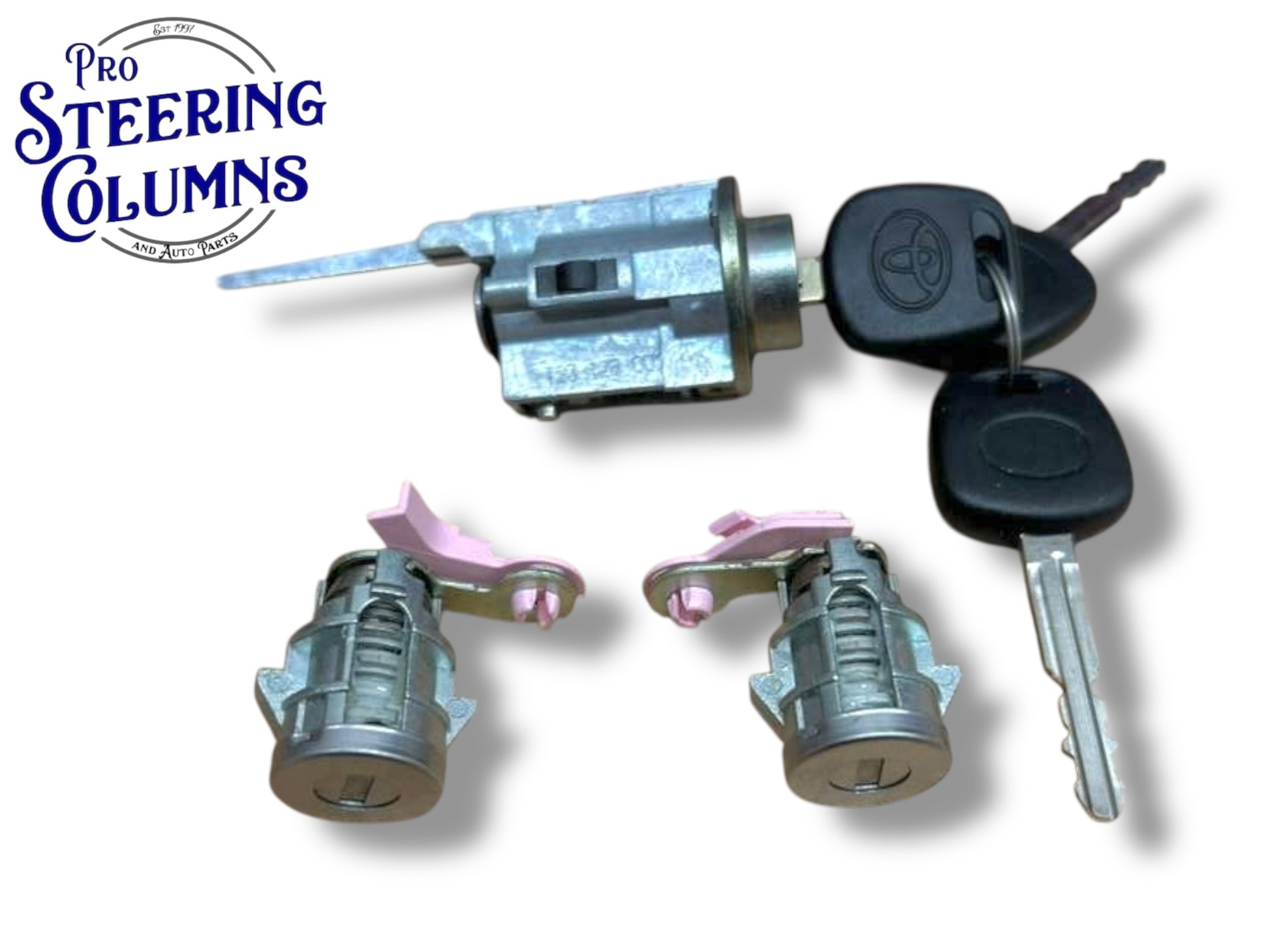 1999-2002 Toyota 4runner Ignition & Door Lock Cylinder Set Equipped With Transponder New