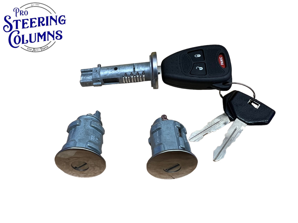 2006-2010 Chrysler Pt Cruiser Ignition & 2 Door Lock Cylinder Set With Keys New