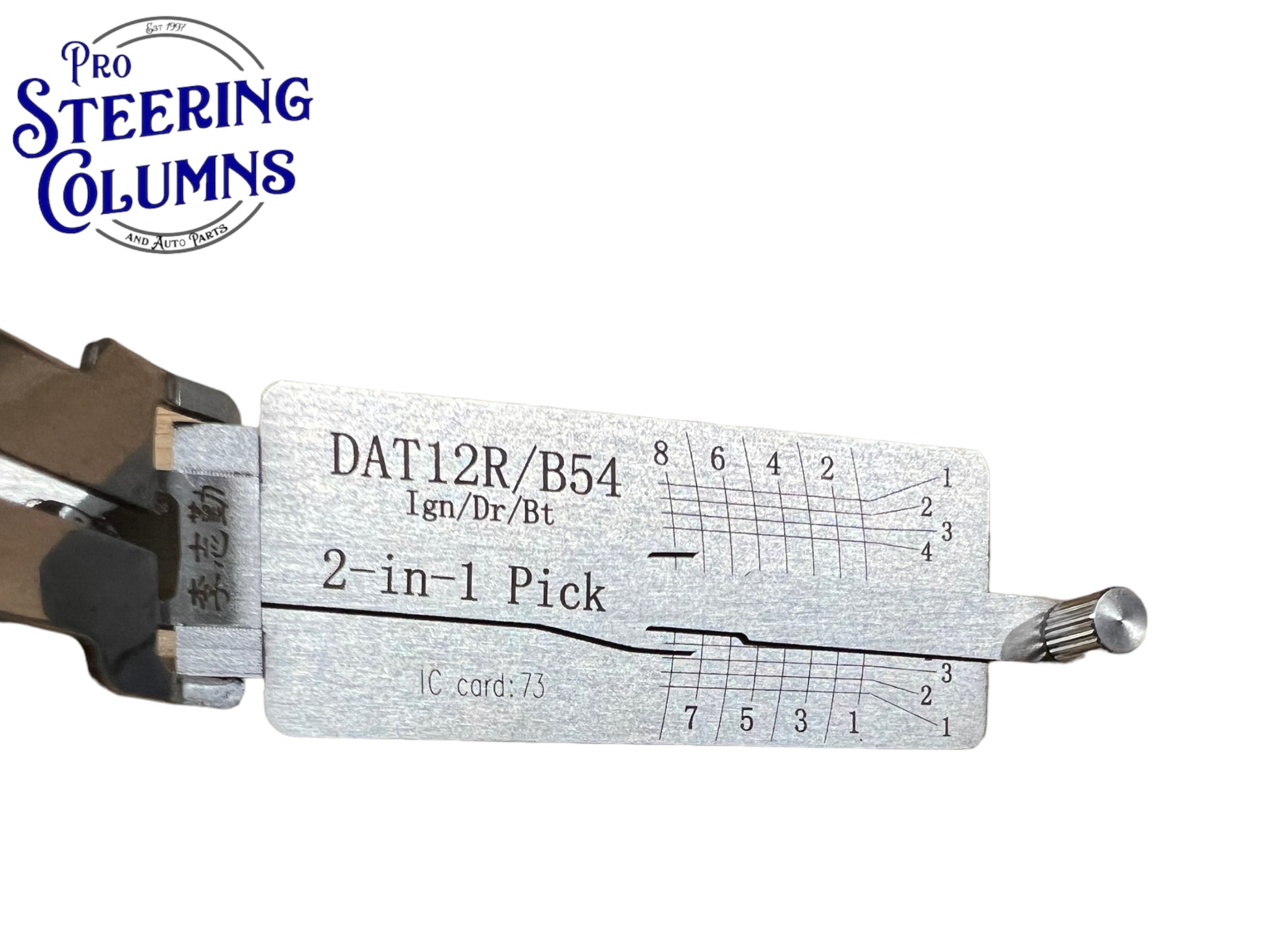 Original Lishi 2 in 1 DAT12R X154 B54 For Isuzu Heavy Trucks Pick & Decoder Genuine New