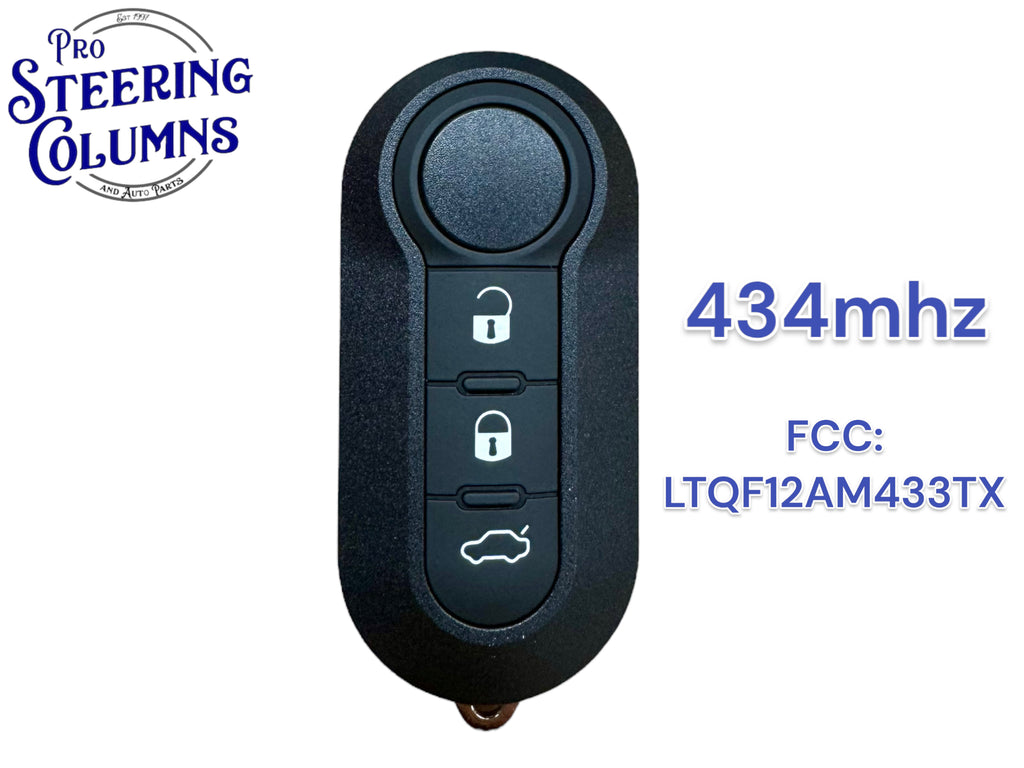 12-17 Fiat 500 15-21 Ram Promaster City Flip Key Remote New LTQF12AM433TX