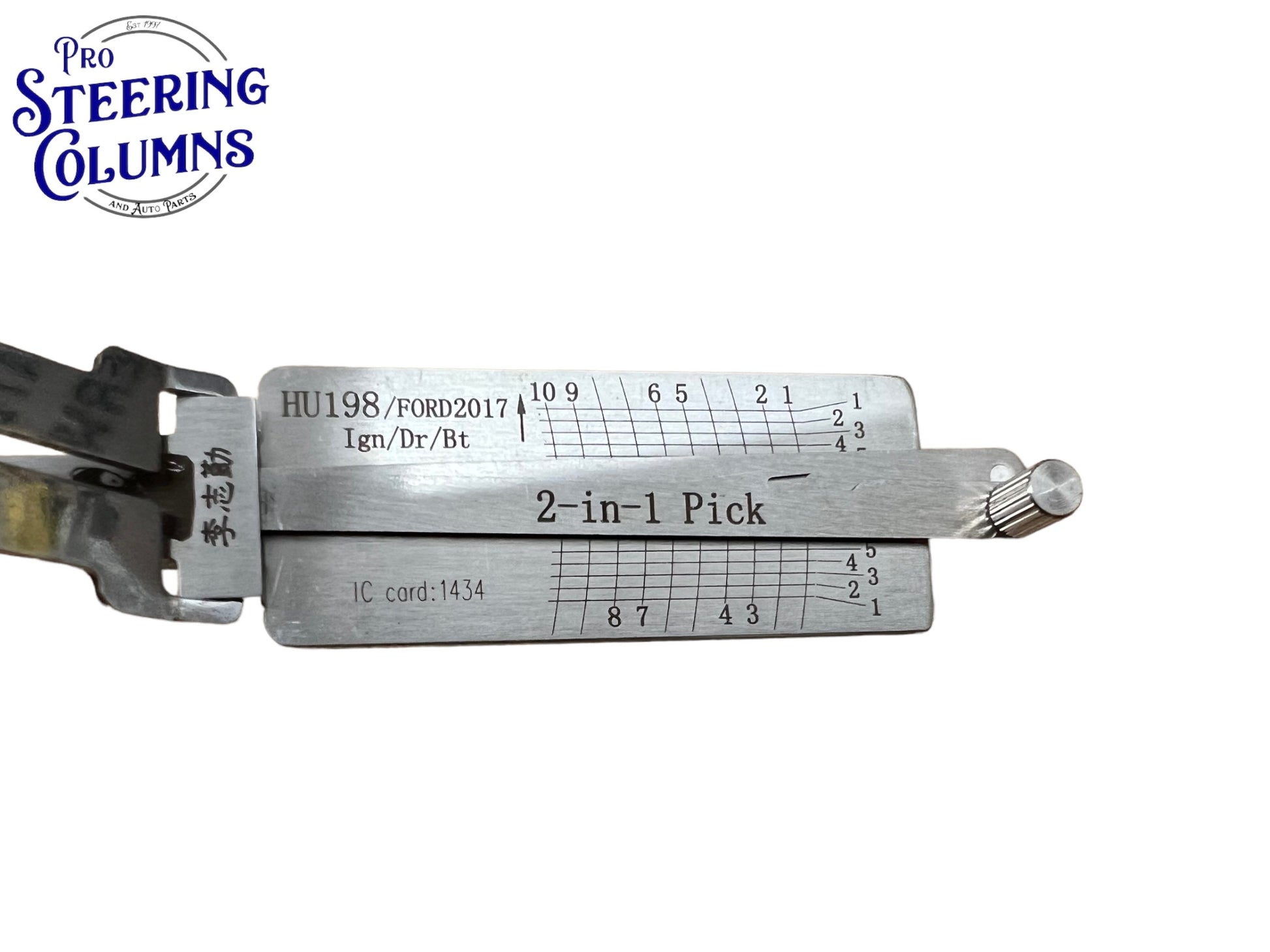 Original Lishi 2 in 1 HU198 Ford 2017 New Keyway Pick & Decoder Genuine New