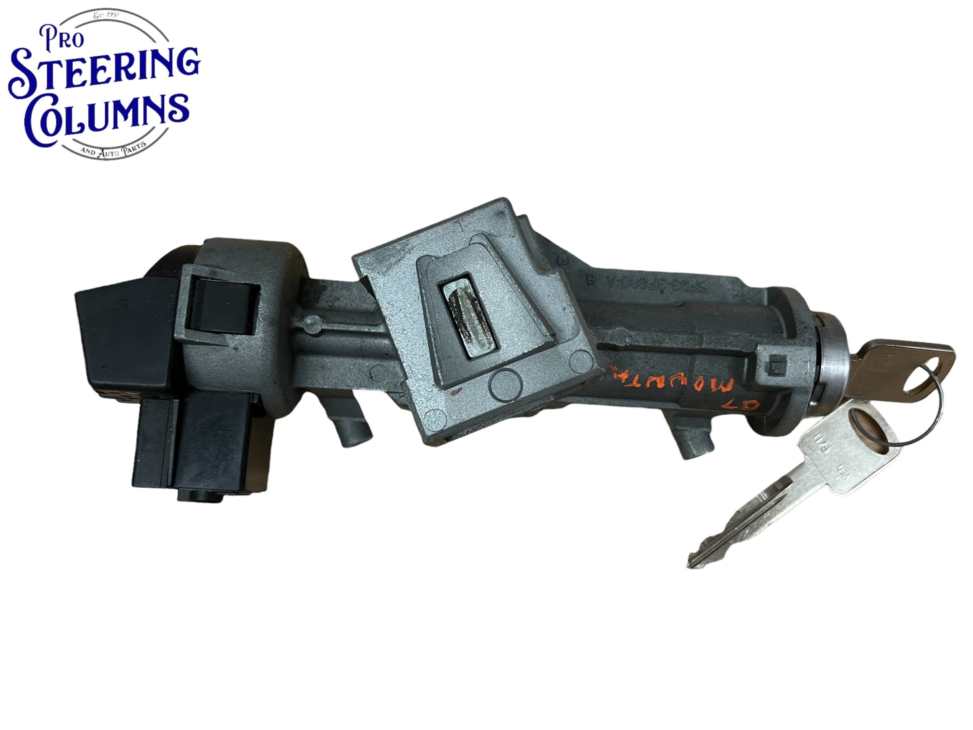 2005 & Up Explorer Mustang Ignition Lock Housing Assembly With 2 Keys Used OEM 5F93-3F880-A