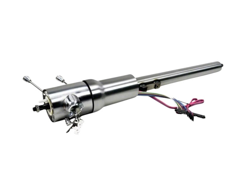 Ididit - 76-86 Jeep CJ5 CJ7 Retrofit Floor Shift Steering Column Paintable Steel - 1520800010