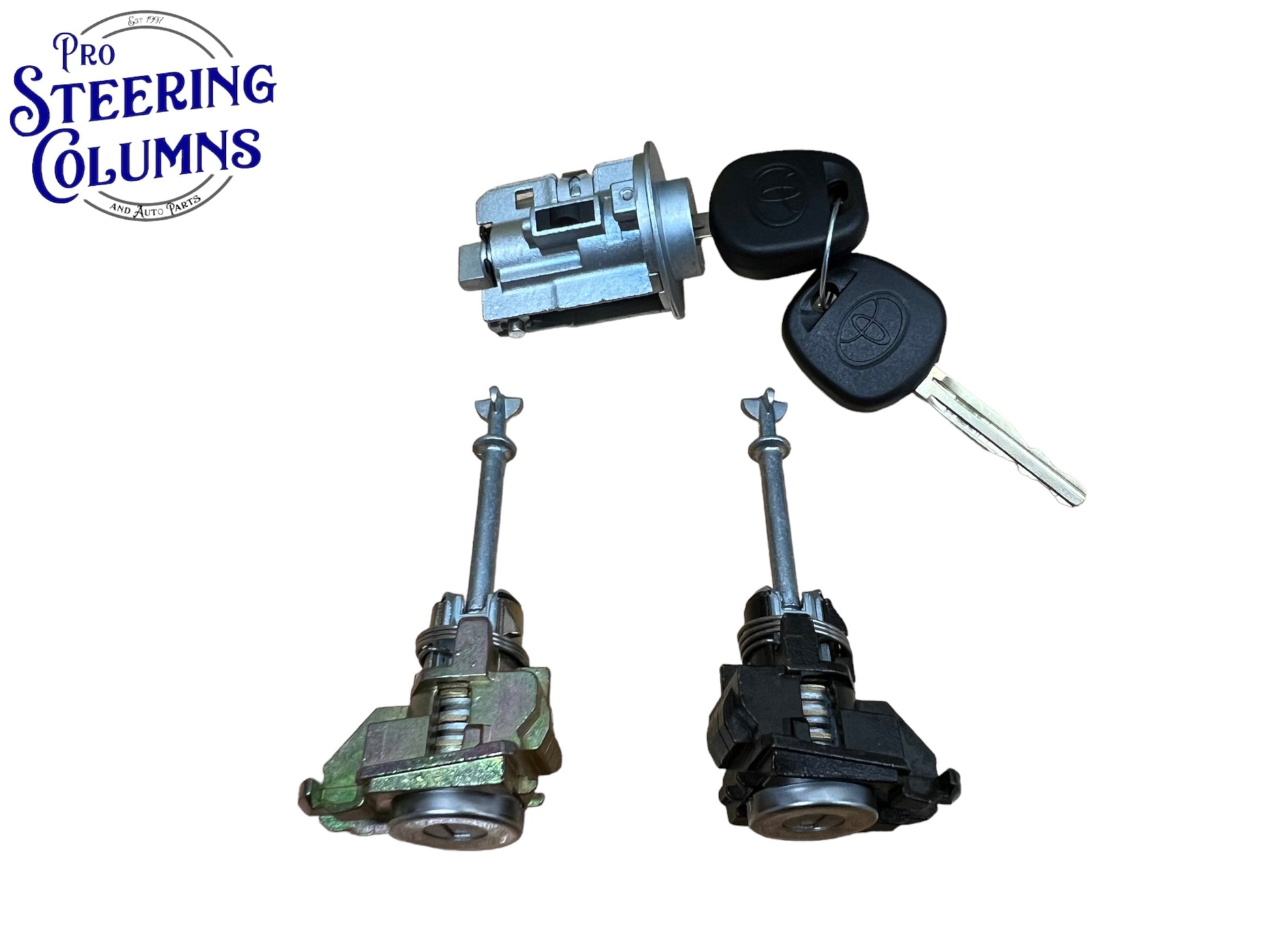 2005-2015 Tacoma Ignition & Door Lock Cylinder Set For Chip 2 Key Shells Included New