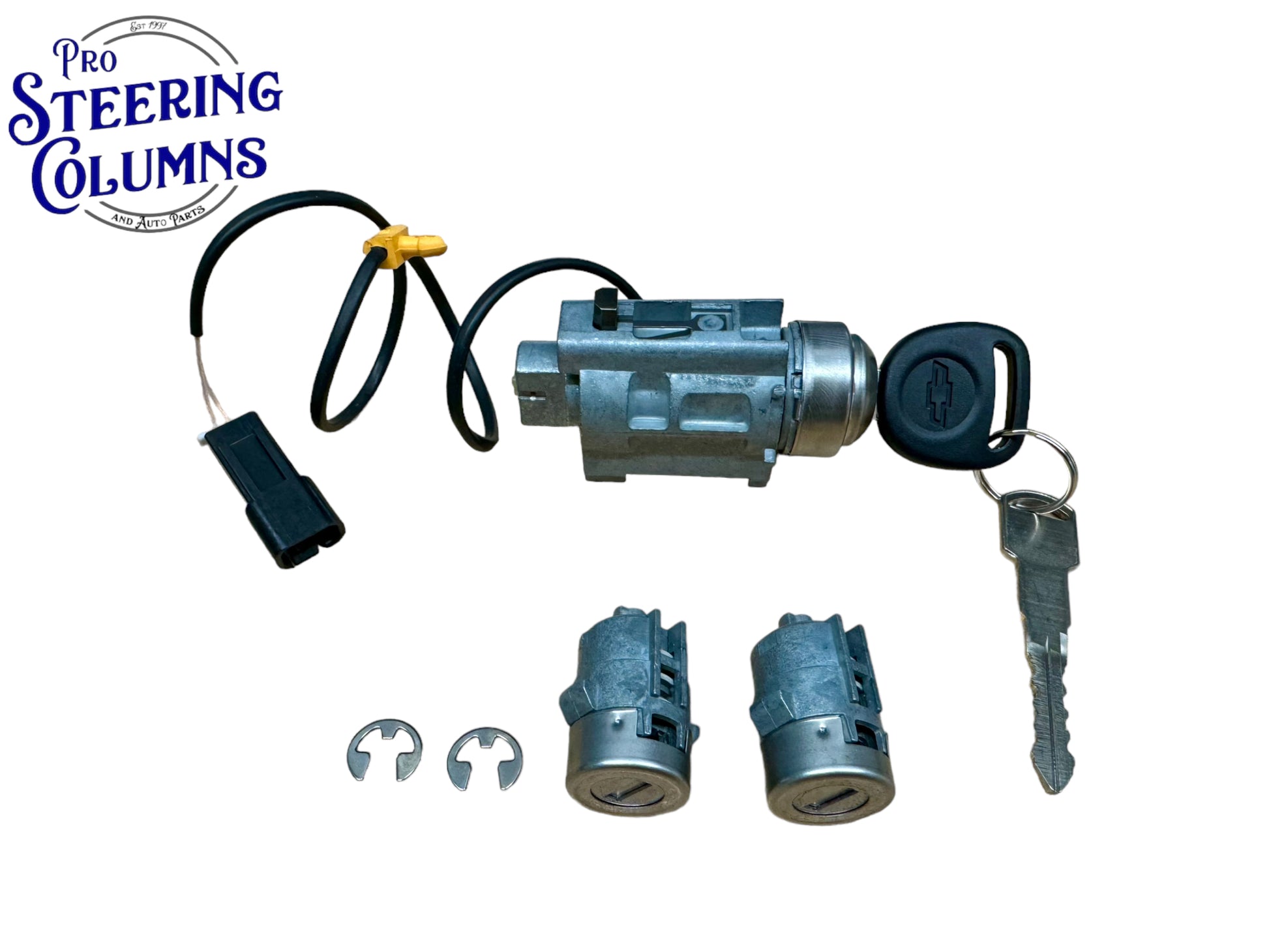 1997-2004 Chevrolet Corvette Ignition & Door Lock Cylinder Set New OEM