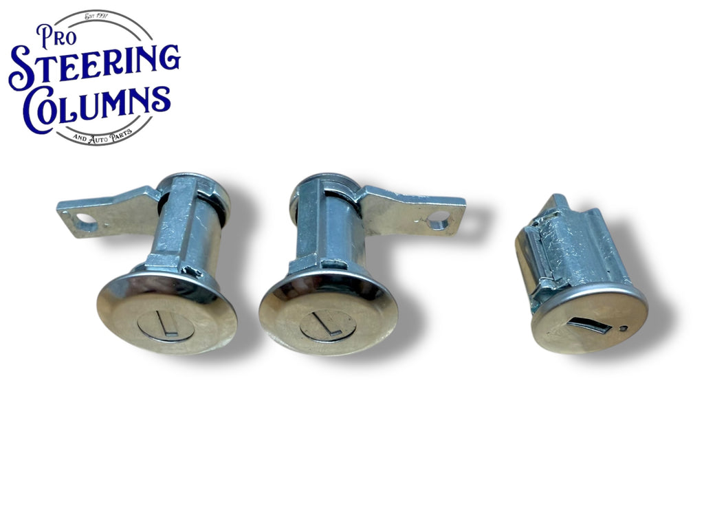 61-77 Ford Bronco Mustang Galaxie Ignition & Door Lock Cylinder Set New (Keyed Alike)