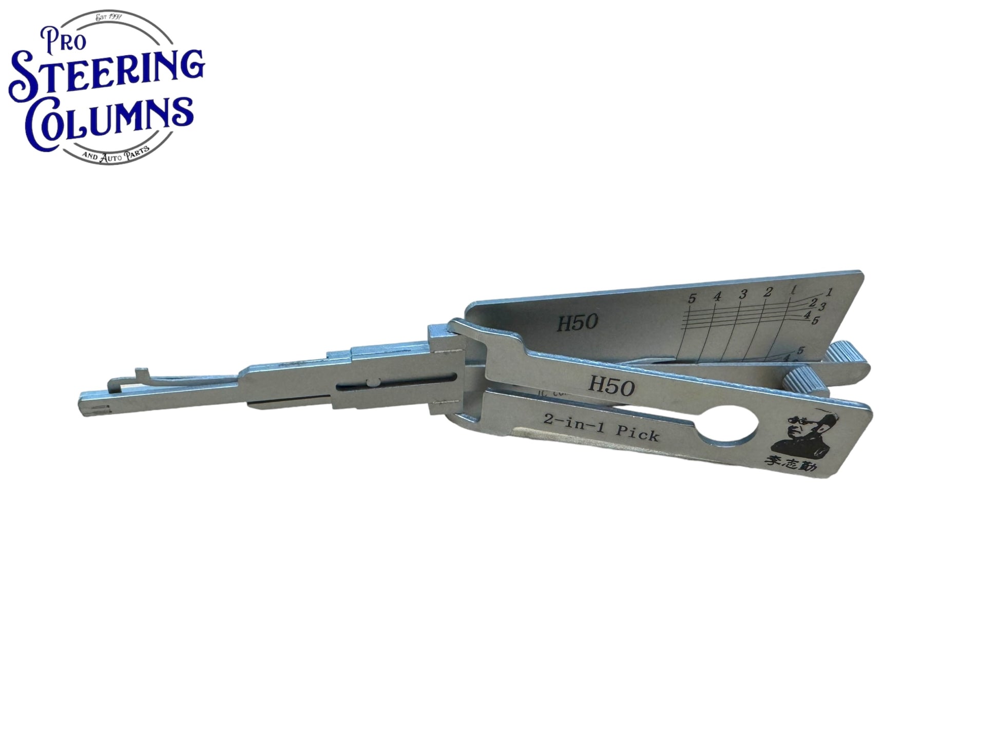 Original 2 in 1 Lishi H50 FO14R Ford 5 Cut Pick & Decoder New