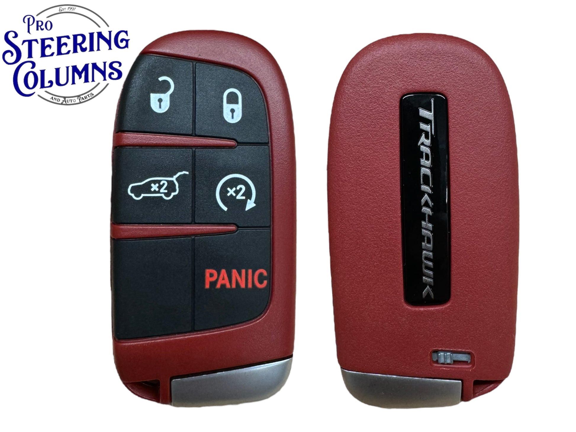 2018-2021 Grand Cherokee Proximity Remote Fob Trackhawk Logo Red Key New OEM 68340304AA