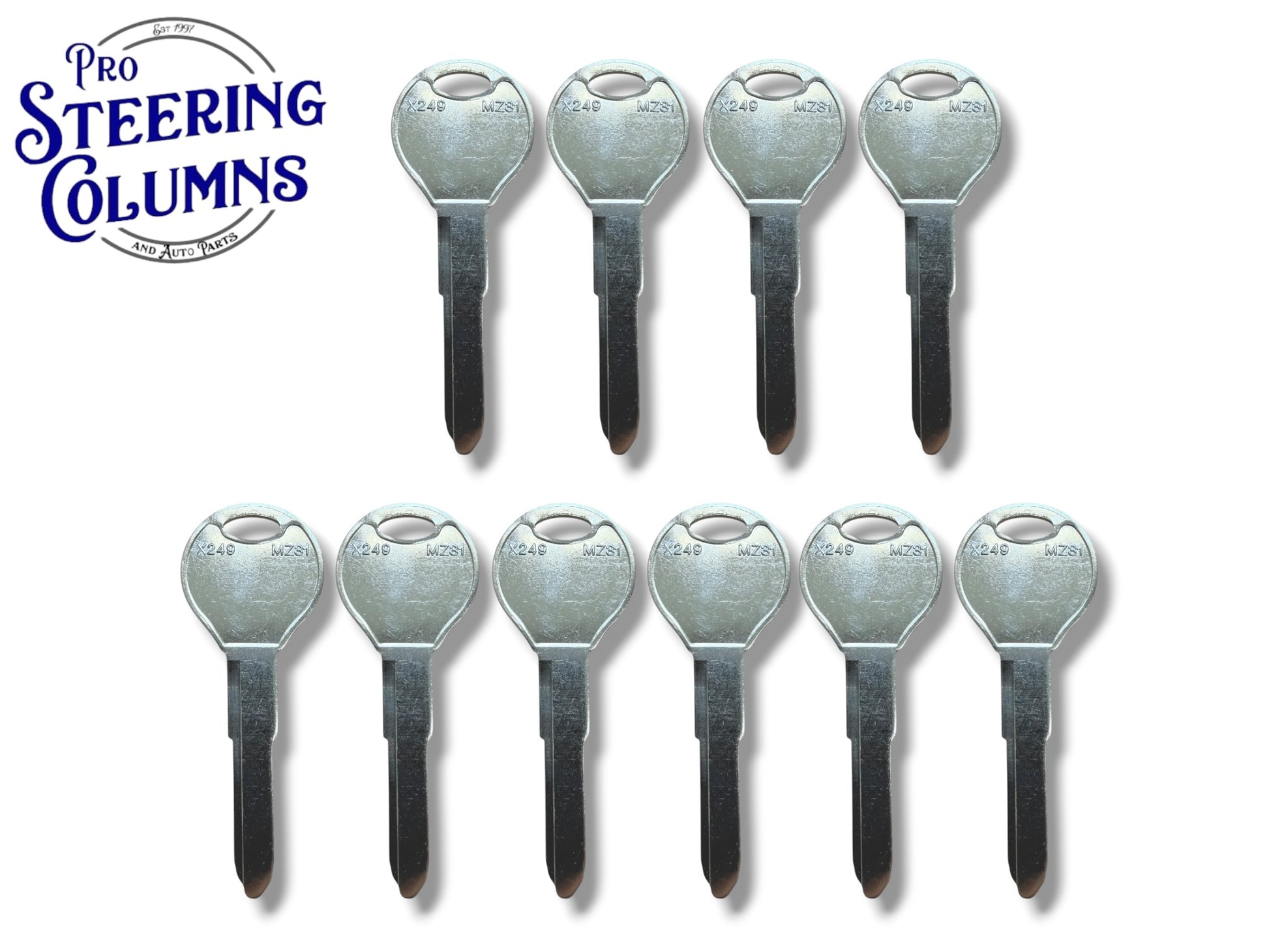 MZ31 / MAZ24R / X249 - Metal Key Blank for Mazda (100 Keys) (Aftermarket)