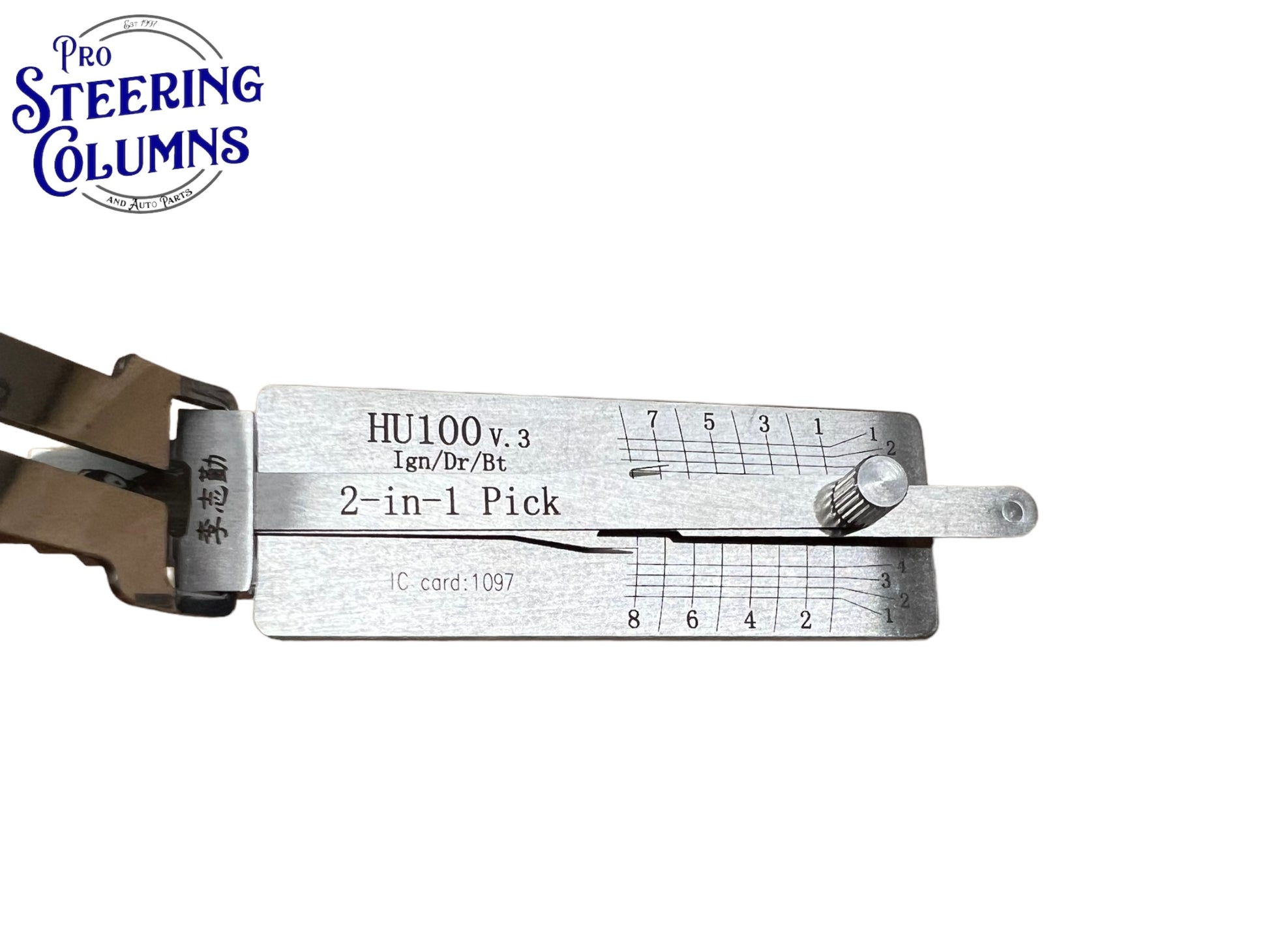 Original Lishi 2 in 1 HU100 GM 8 Cut Pick & Decoder Genuine New