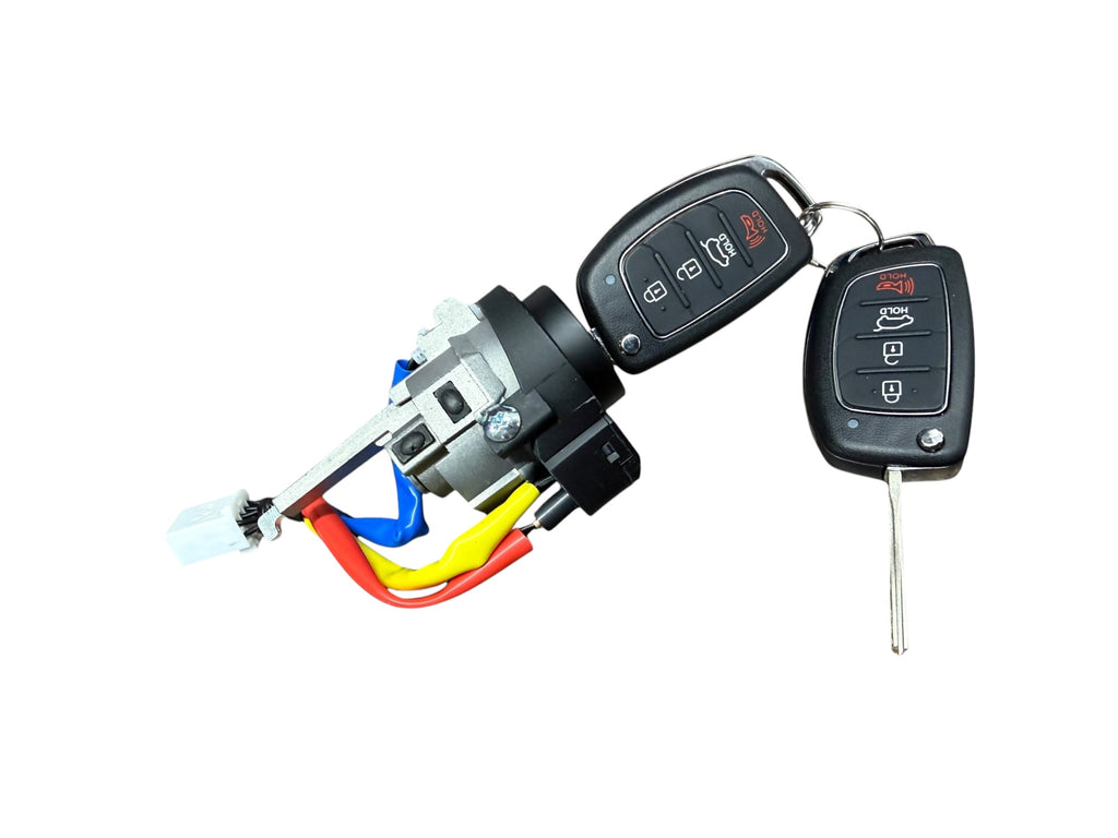 16-21 Hyundai Tucson Ignition Lock Cylinder With 2 Remote Flip Keys PN: 81900-D3E00 (Aftermarket)