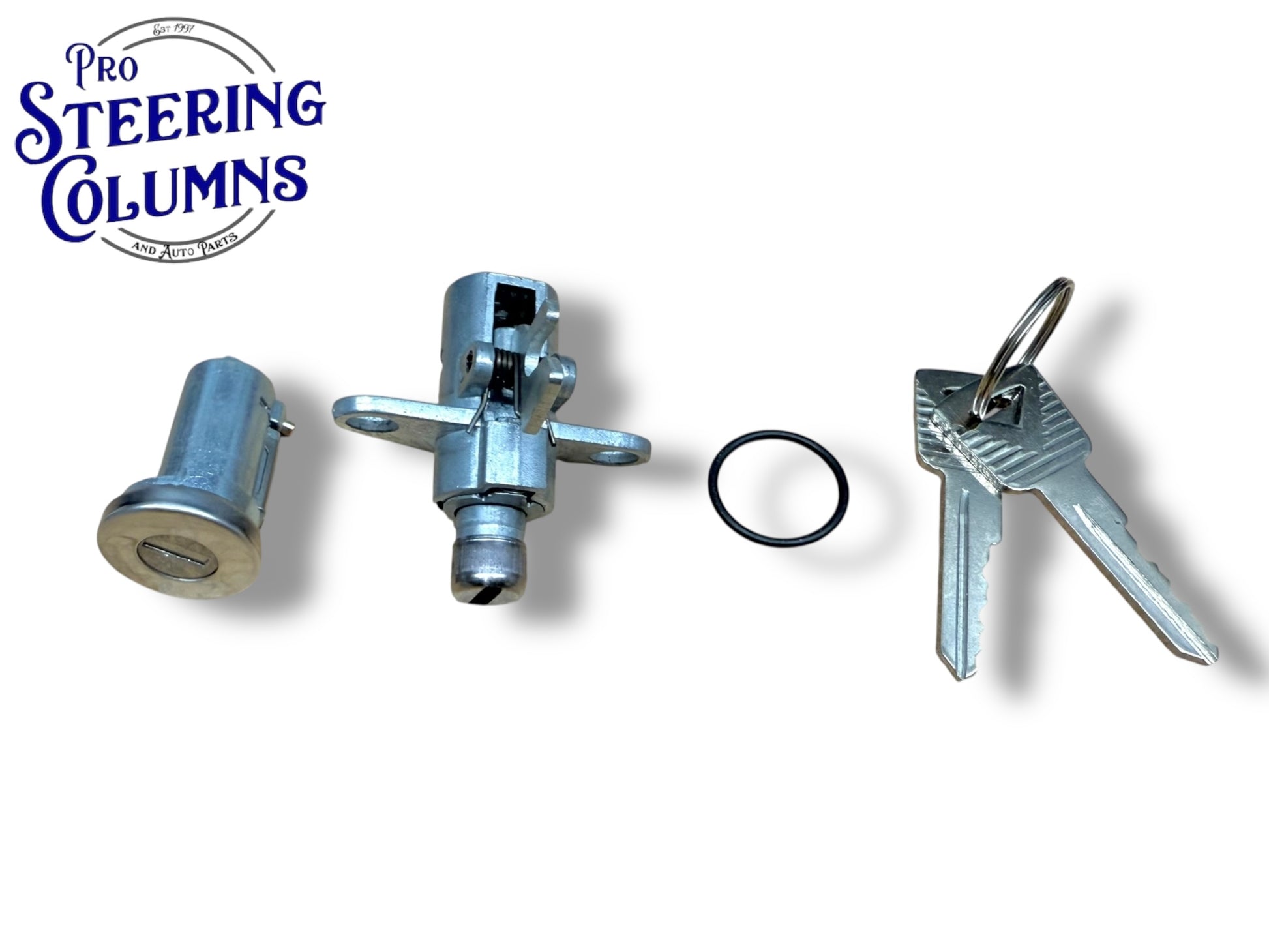 1965 Ford Mustang Glove & Trunk Lock Cylinder Set 2 Keys (Keyed Alike)