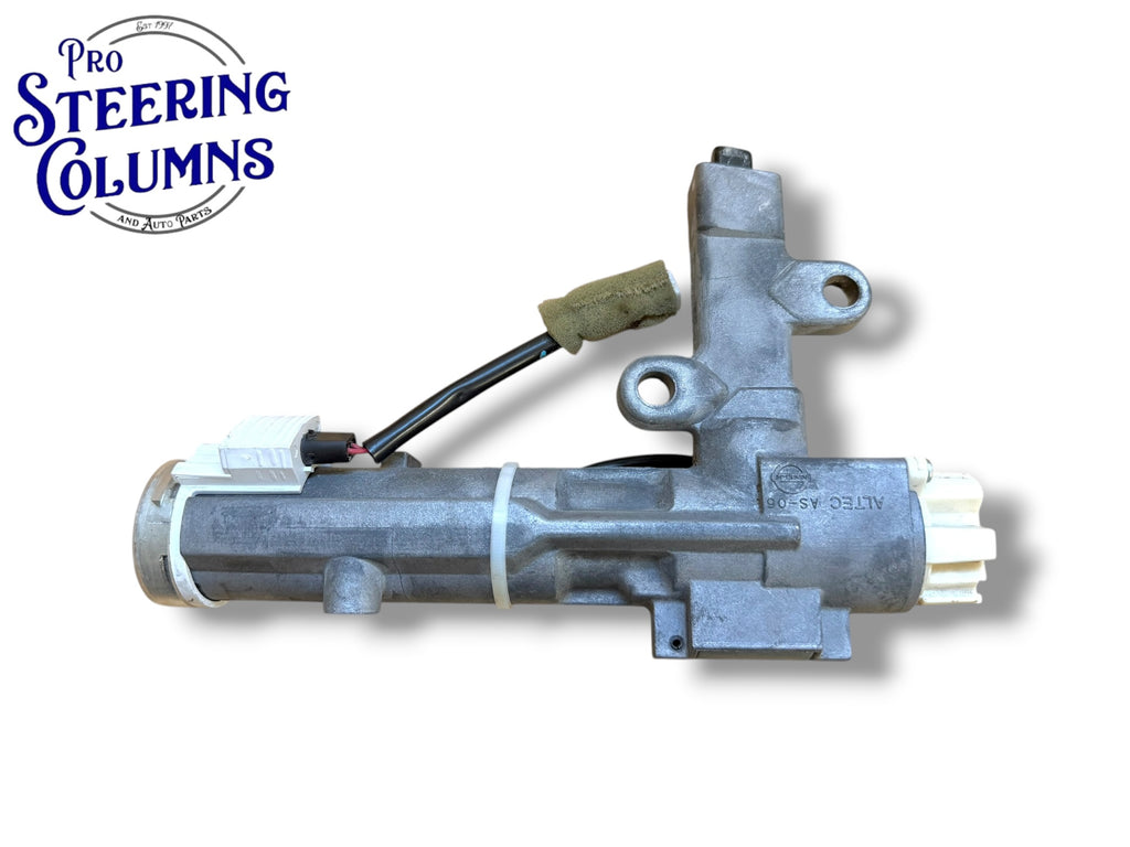 04-19 Nissan Ignition Lock Cylinder Assembly With 2 Chip Keys / Automatic Column Shift (Used OEM)