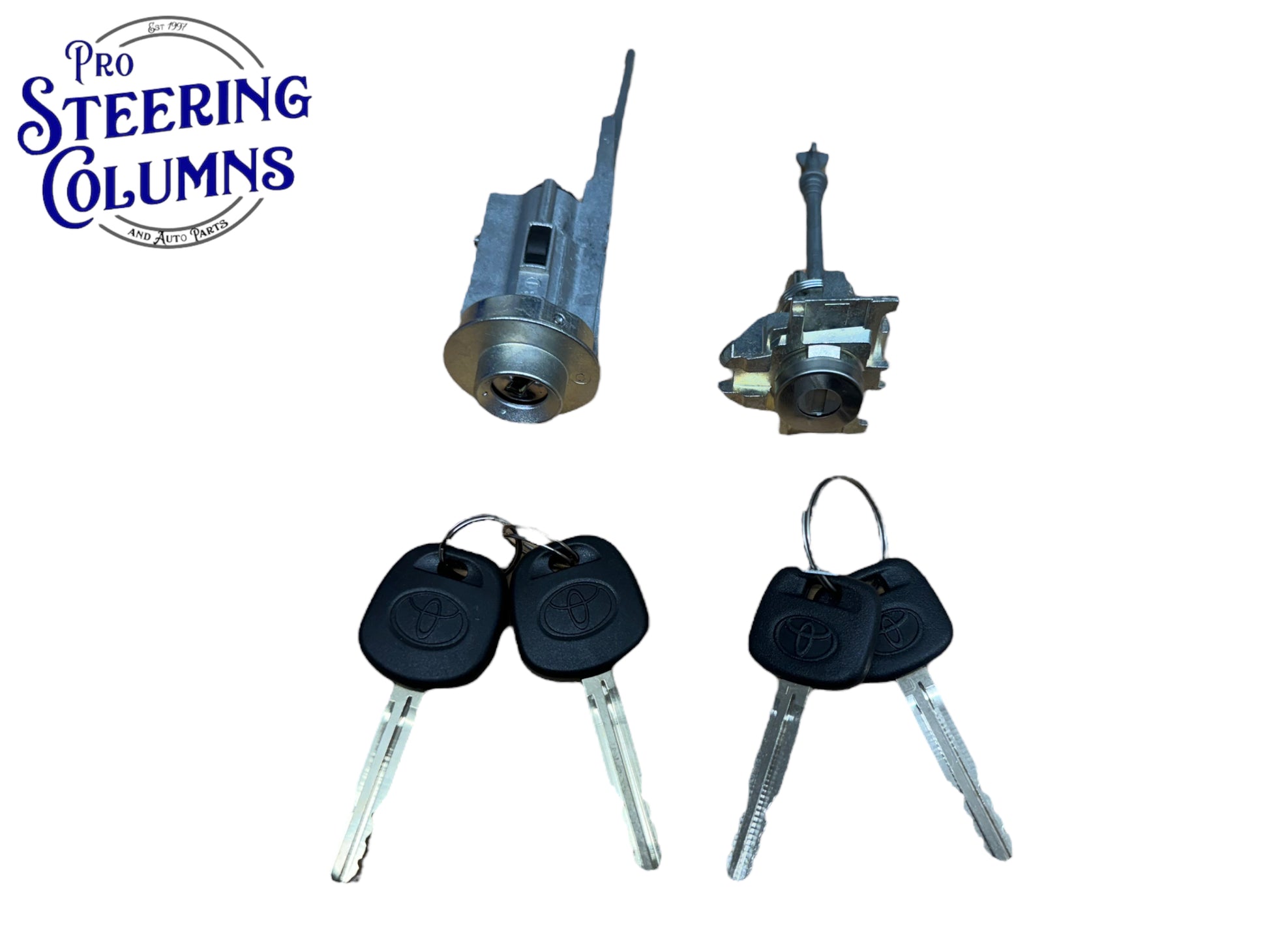 07-14 Toyota FJ Cruiser Ignition & Door Lock Cylinder Set 2 Keys New
