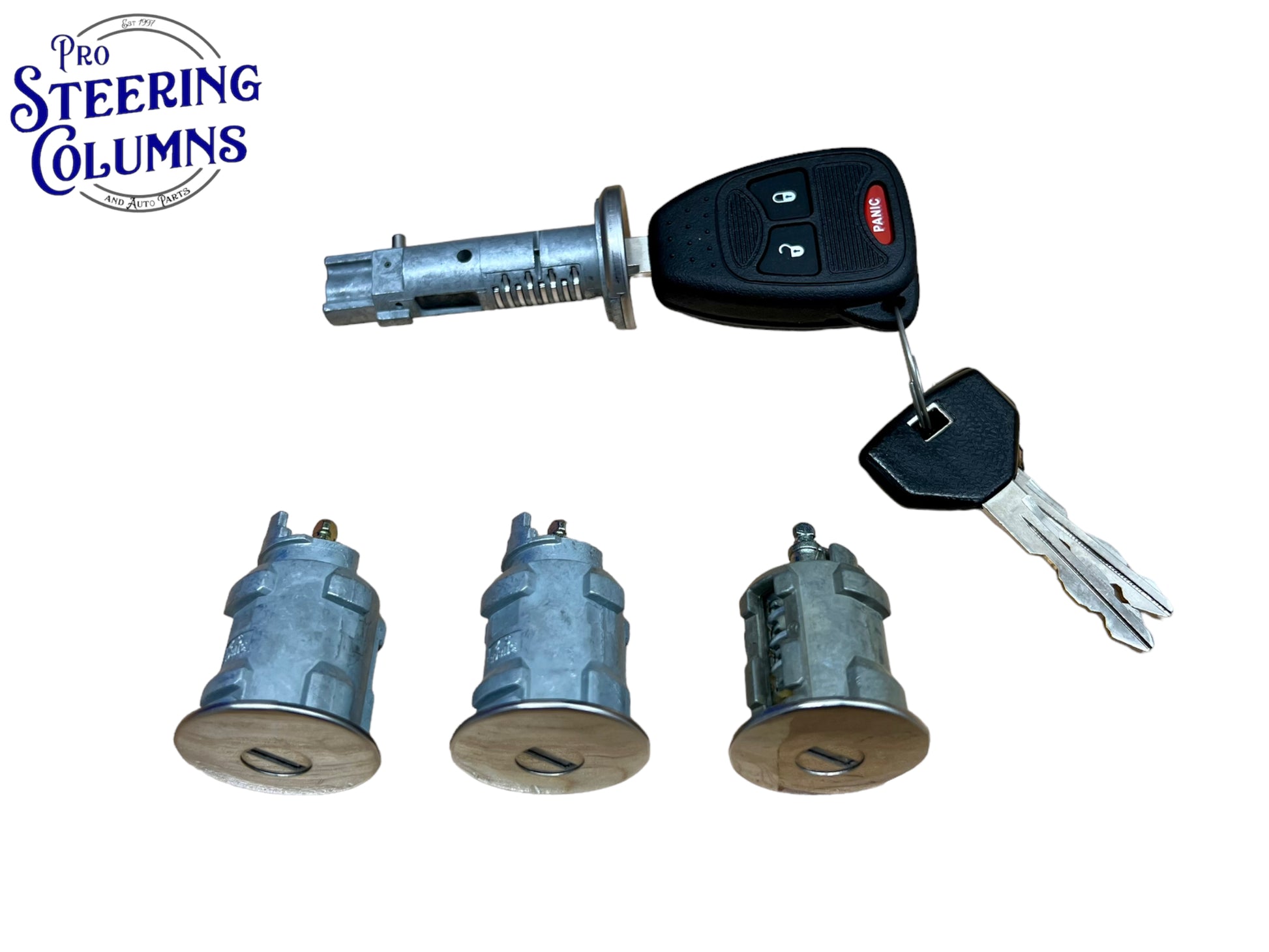 07-18 Jeep Wrangler Ignition Door & Tailgate Lock Cylinder Set Chrome New