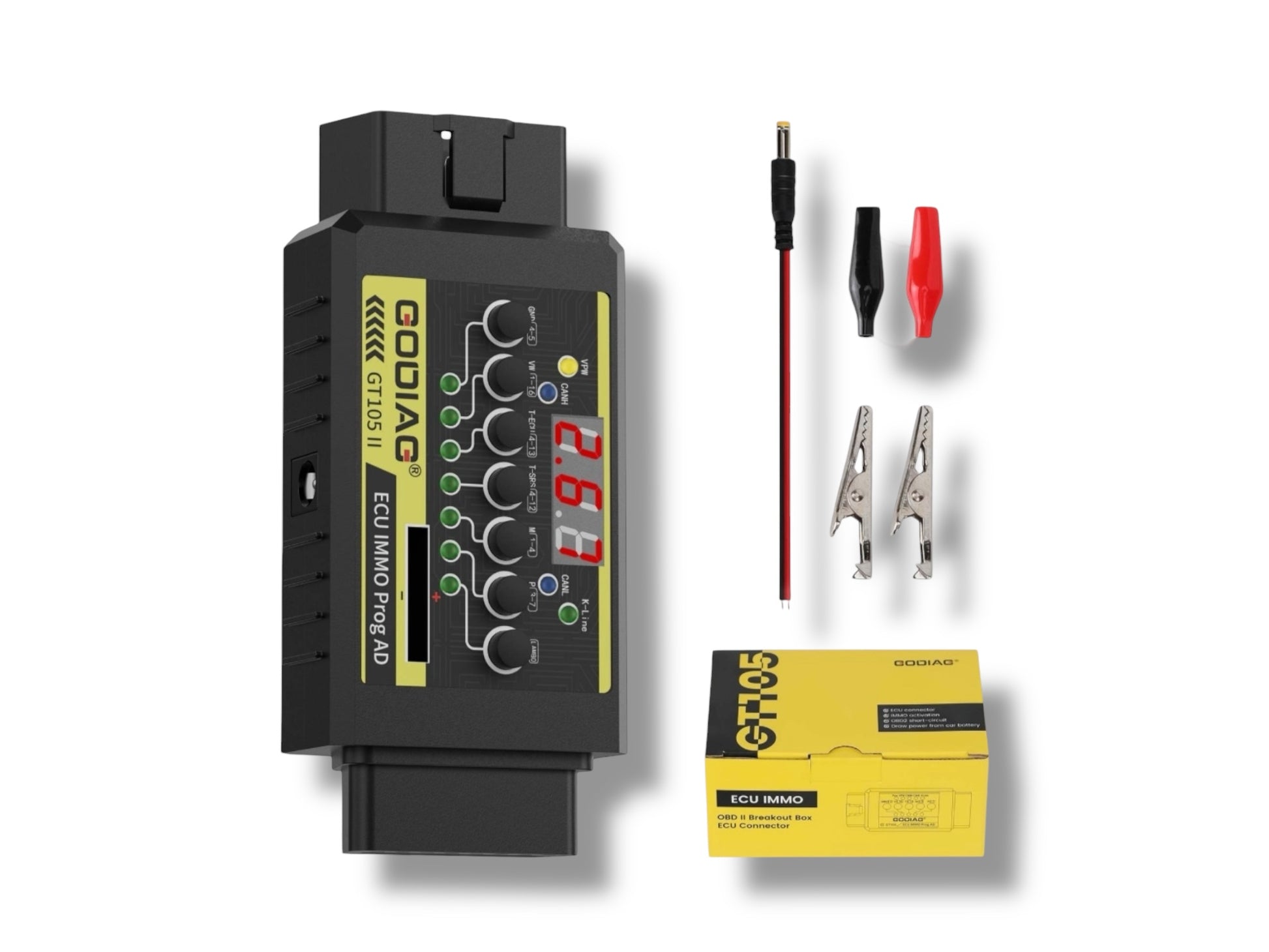 Godiag - GT105 II ECU IMMO Prog AD OBD2 Break Out Box