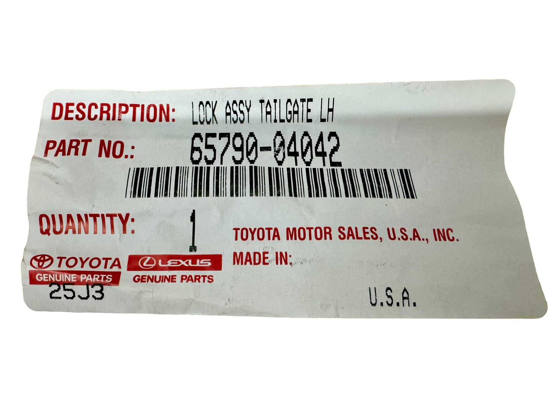2005-2008 Toyota Tacoma Tailgate Repair Kit Without Camera New