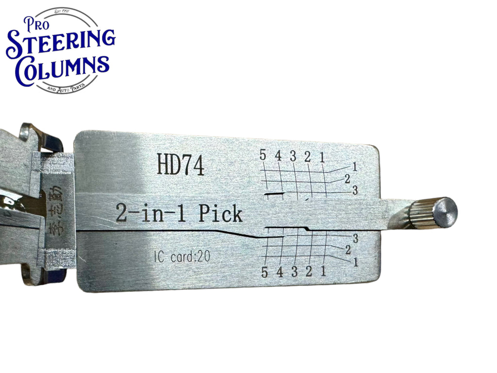 Original Lishi 2 in 1 HD74 For Honda Motorcycles Pick & Decoder Genuine New