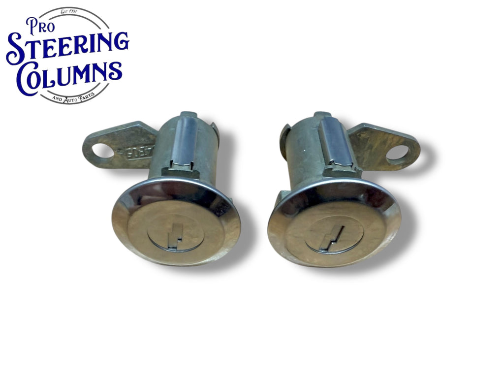 76-79 Ford Mustang Cougar Ignition & Door Lock Cylinder Set Ford Logo Keys (Keyed Alike)