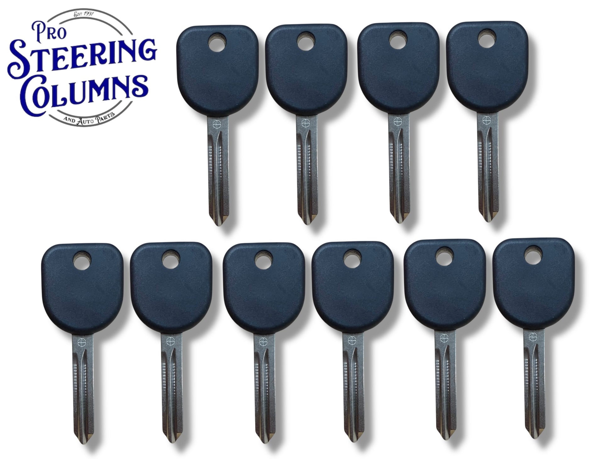 B111 / B111PT GM Transponder Key Without Shoulder (Chip 46 Circle+)(Aftermarket) (10 Pack)