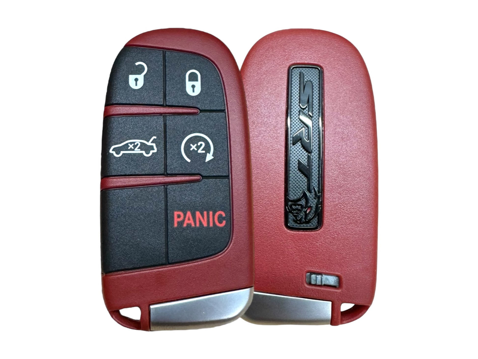 19-23 Dodge Charger Challenger Proximity Key Fob Red Key SRT Logo Full Power Red Eye 68394205AA
