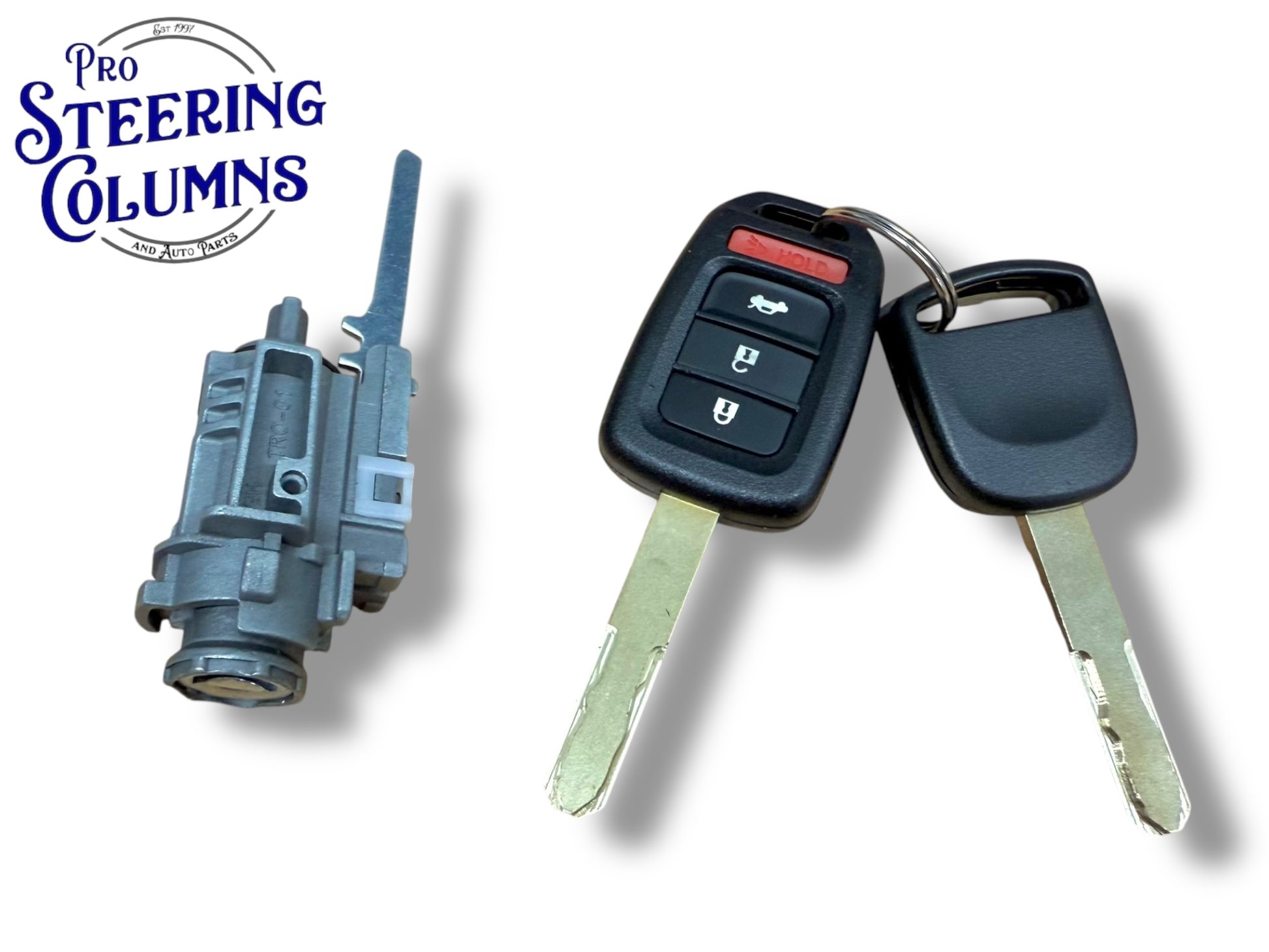 13-17 Accord 14-21 Civic Ignition Lock Cylinder With 2 Keys Shells