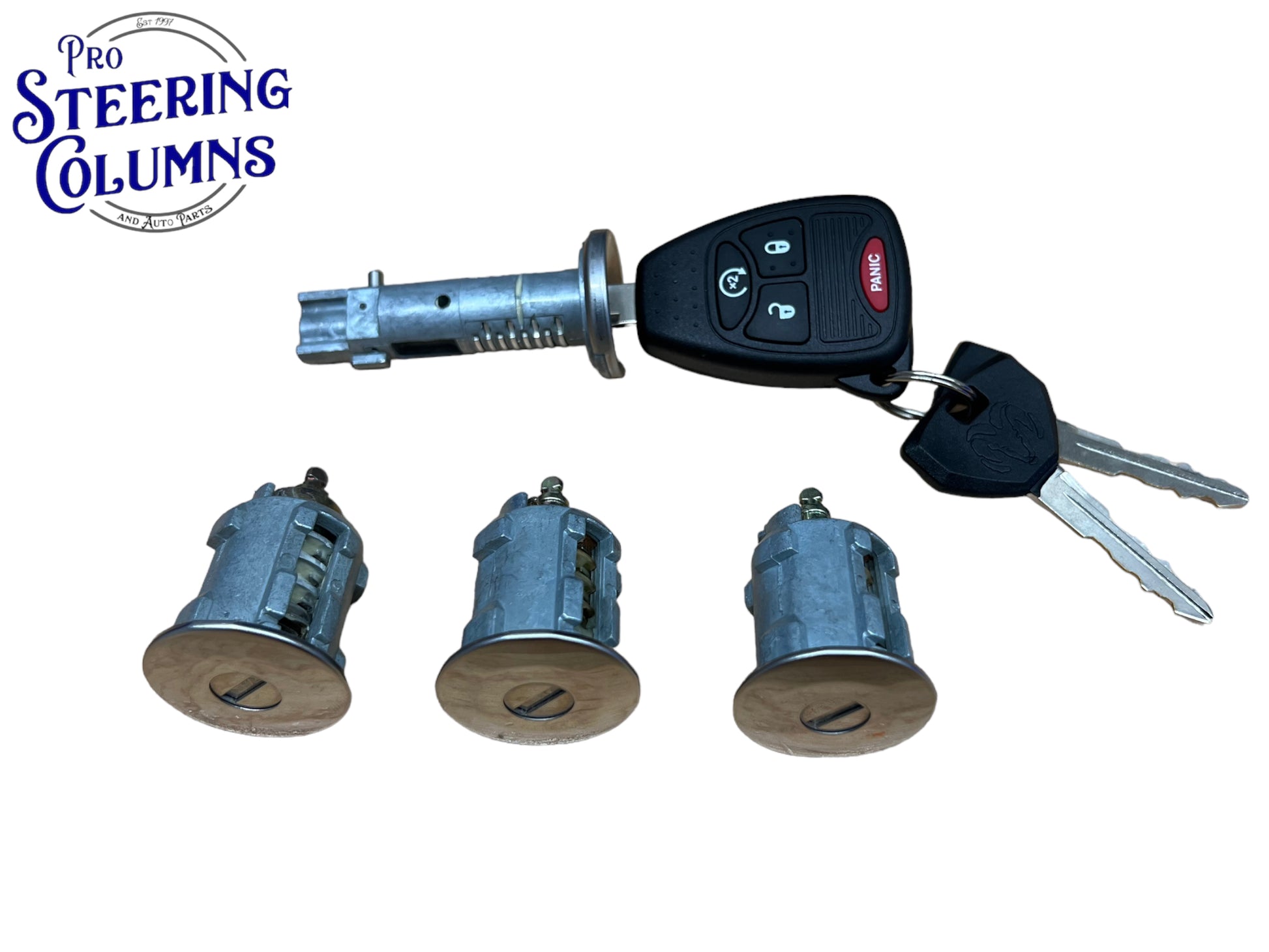 07-18 Jeep Wrangler Ignition Door & Tailgate Lock Cylinder Set Chrome New