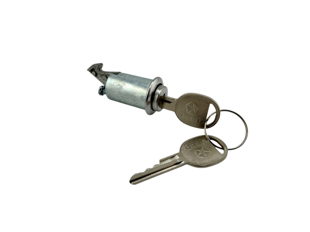 73-90 Jeep CJ5 CJ7 Wrangler Console Lock Cylinder - Logo Keys