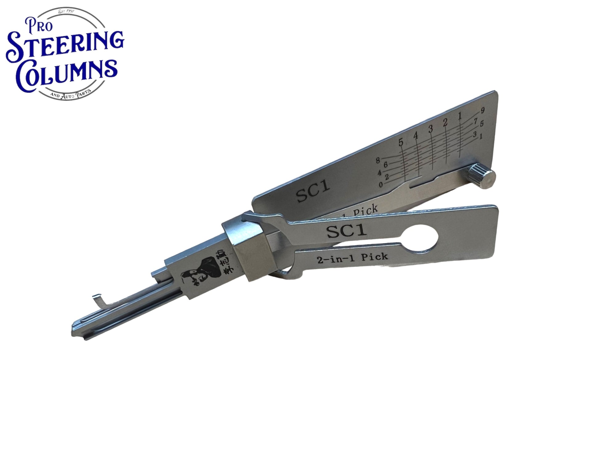 Original Lishi 2 in 1 SC1 Schlage 5-Pin Pick & Decoder Anti Glare Genuine New