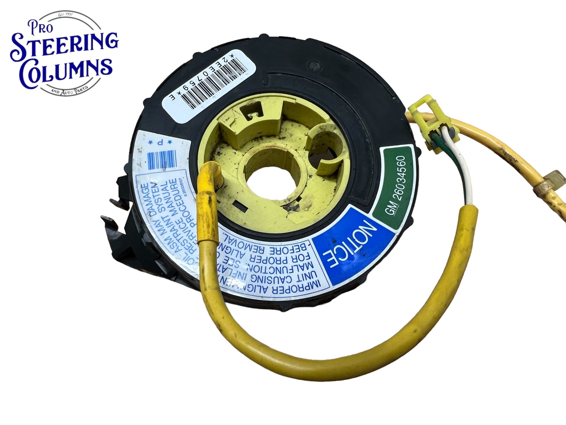 1995-1997 GM Silverado Sierra Suburban S10 Tahoe Air Bag Clock Spring Used OEM 26034560