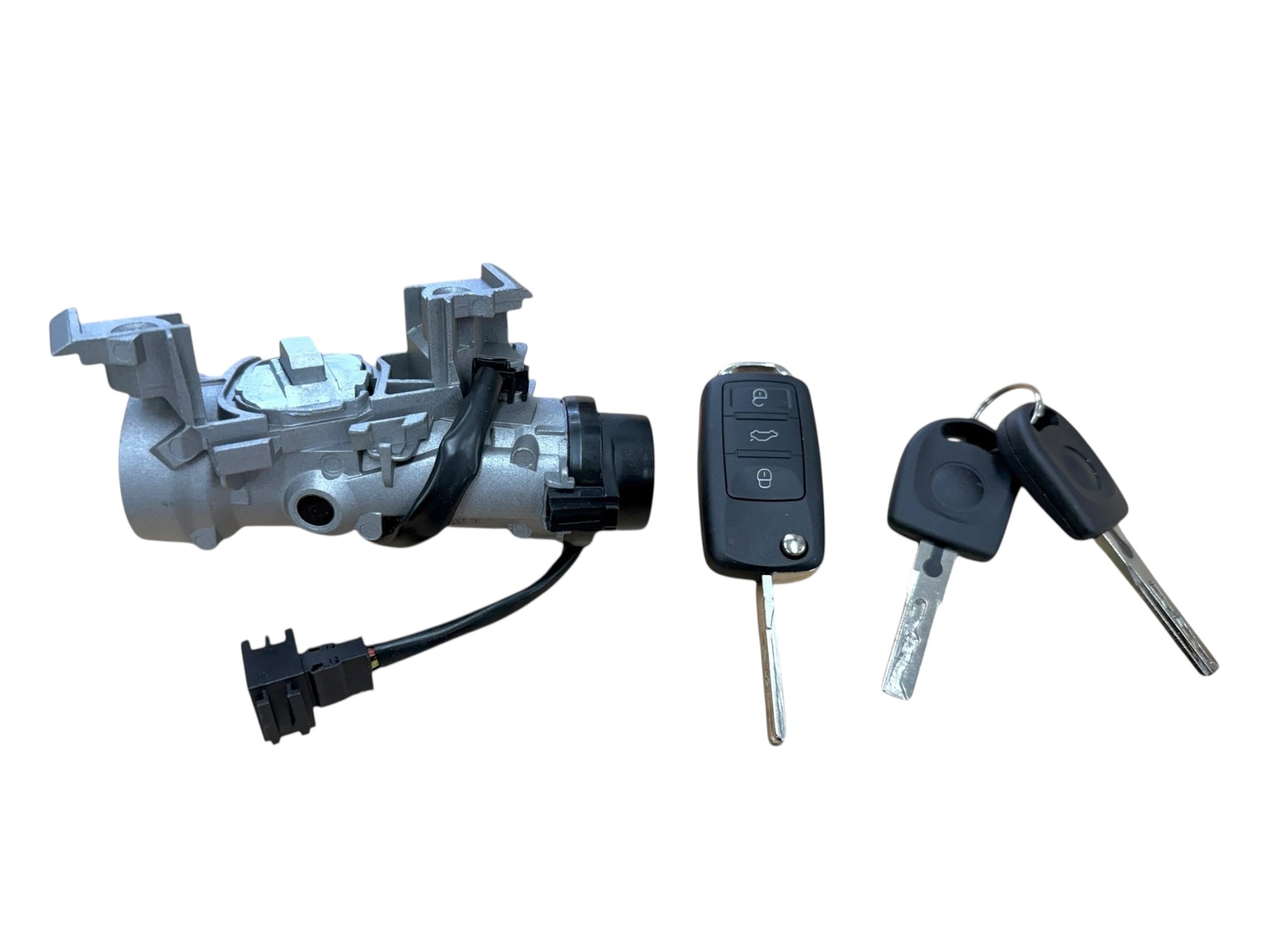 11-19 VW Jetta Beetle Ignition Lock Assembly With Remote Key Shells PN: 5C6905841
