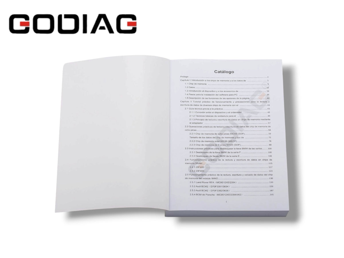 Godiag - Xhorse Multi-Prog Mastering Book – Automotive ECU / TCU / Programming Guide (Spanish)