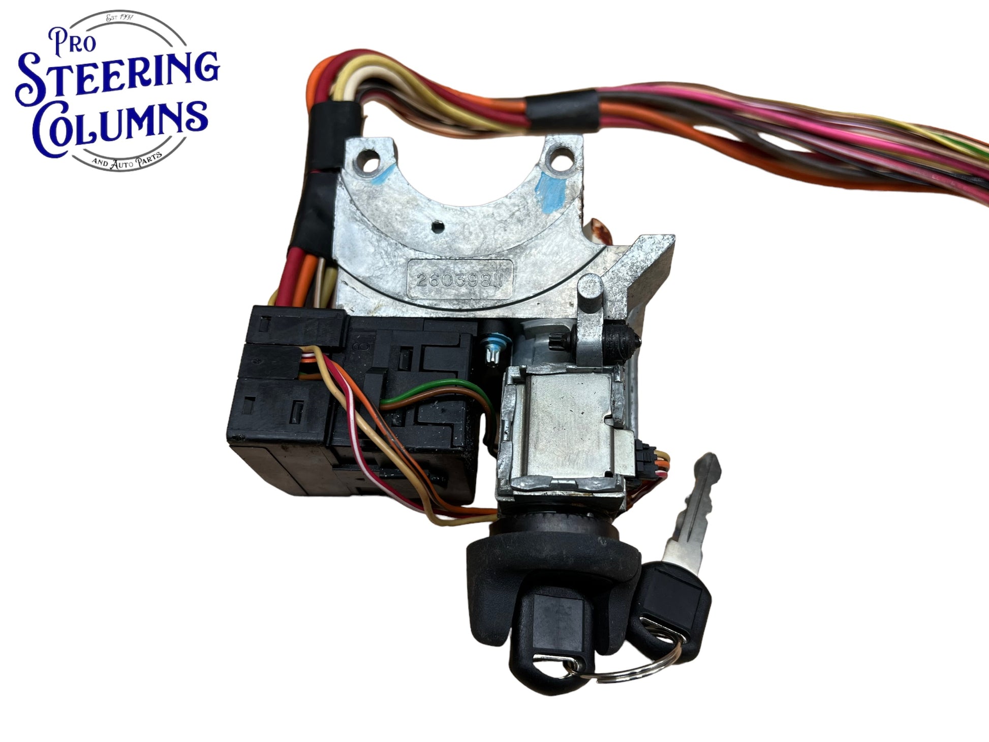 1998-1999 C/K Pickup Tahoe Suburban Ignition Lock Cylinder Assembly 2 Keys Used OEM