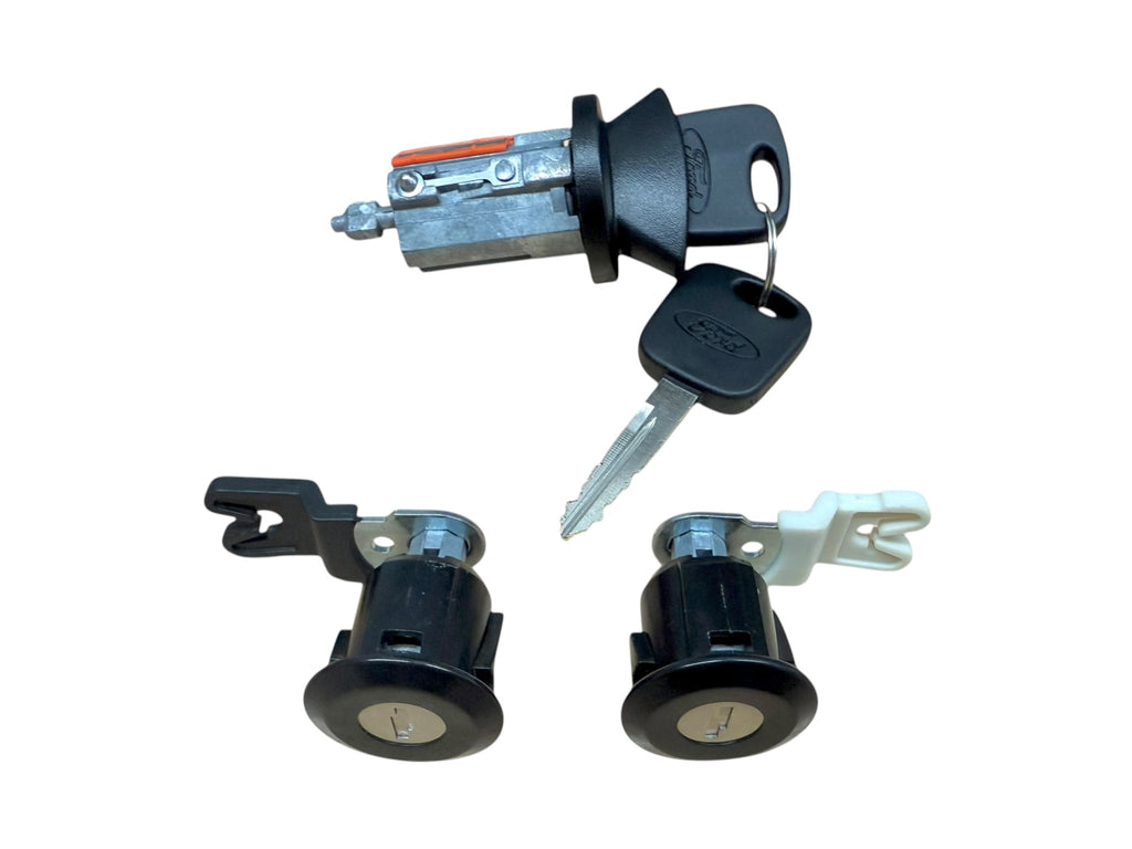 1996-2004 Ford Mustang Ignition & Door Lock Cylinder Set 2 Keys Matched New