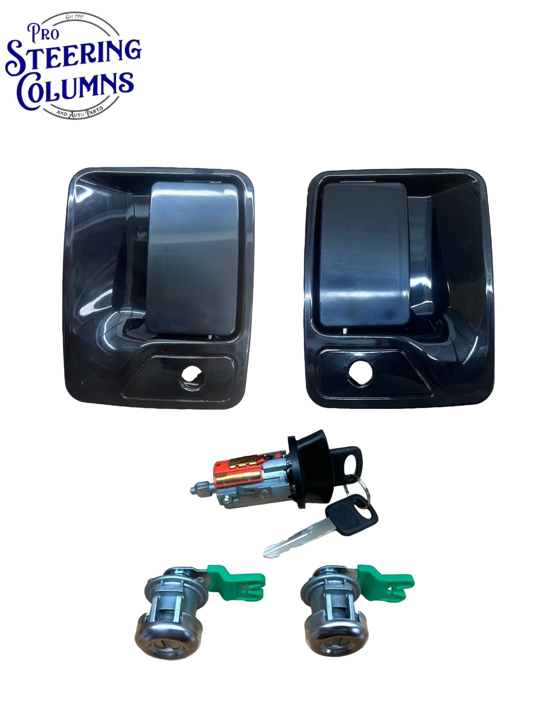 98-07 Ford F-250 F-350 Ignition & Door Lock Cylinder With Paint To Match Handles Repair Kit