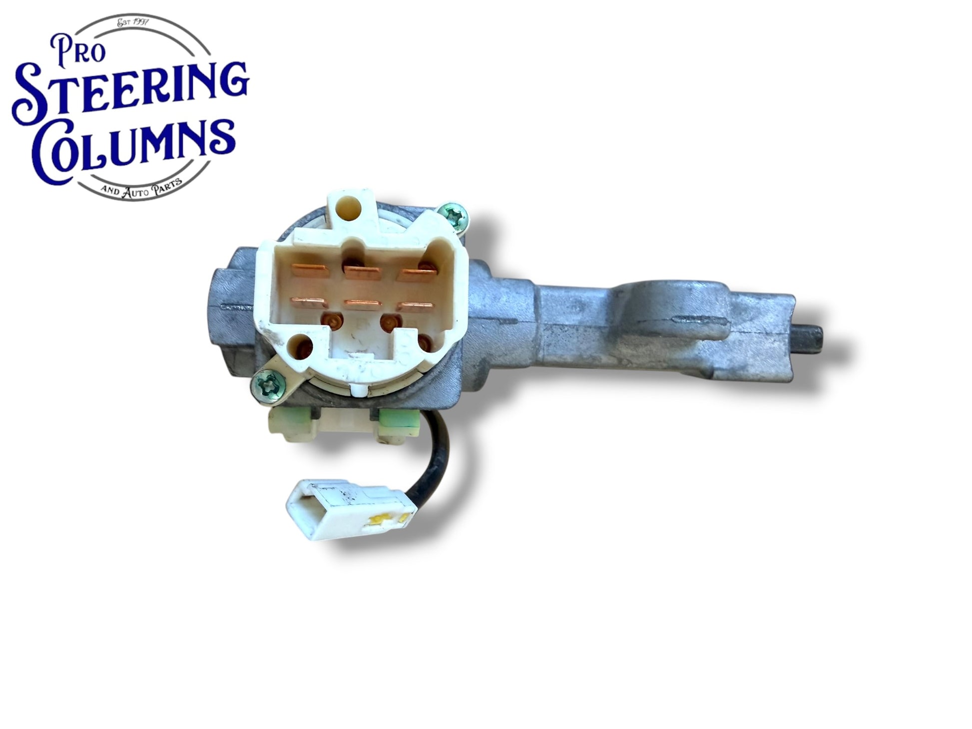 04-19 Nissan Ignition Lock Cylinder Assembly With 2 Chip Keys / Automatic Column Shift (Used OEM)