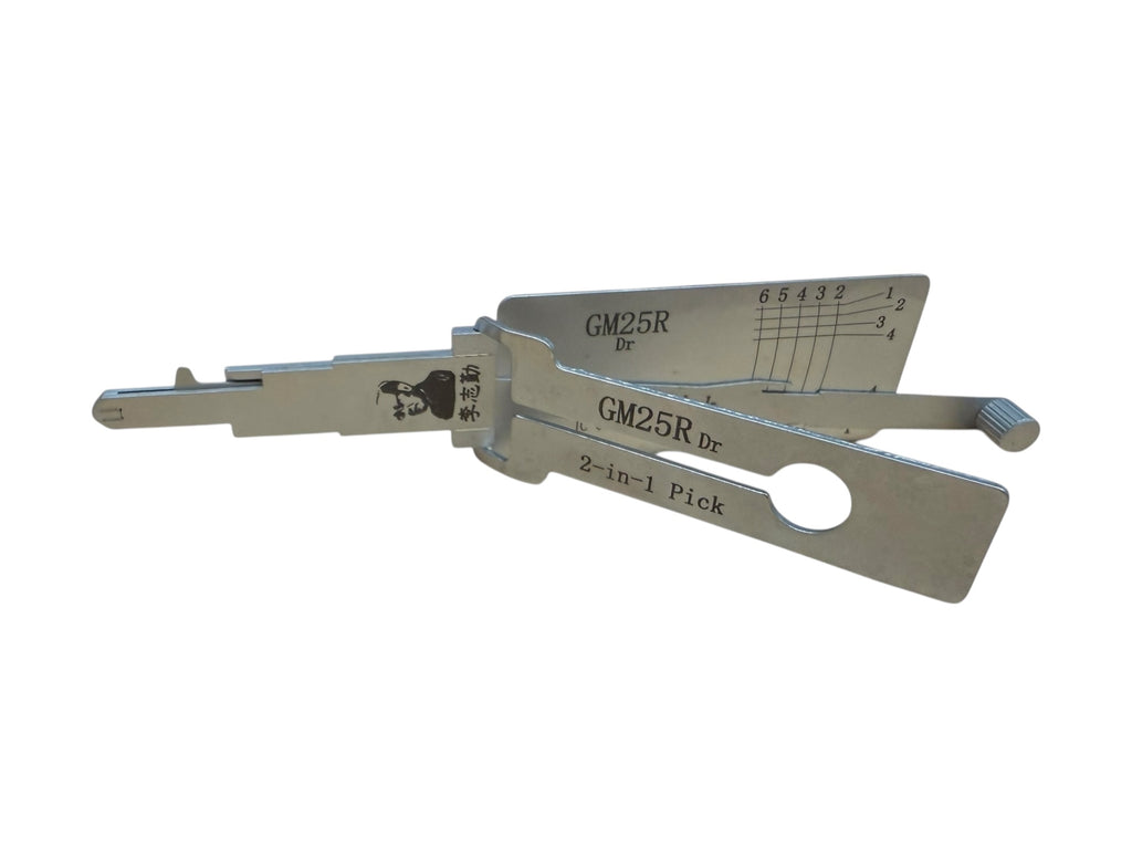Original Lishi 2 in 1 GM25R Kenworth Briggs Stratton Pick & Decoder Twin Lifter Genuine New