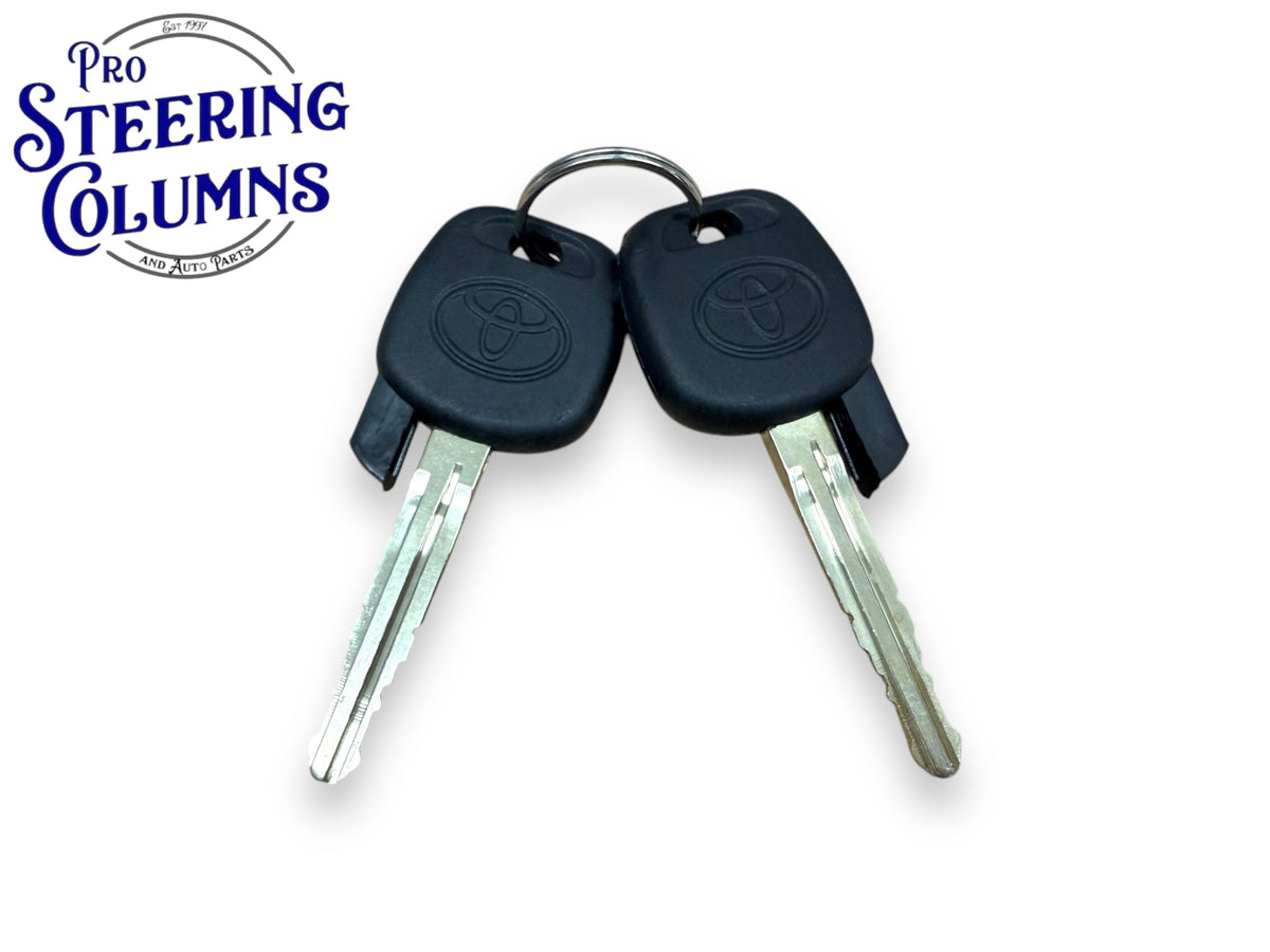 OEM Toyota Corolla Door Lock Cylinder Set – Driver & Passenger Side With 2 Keys (2003-2008)