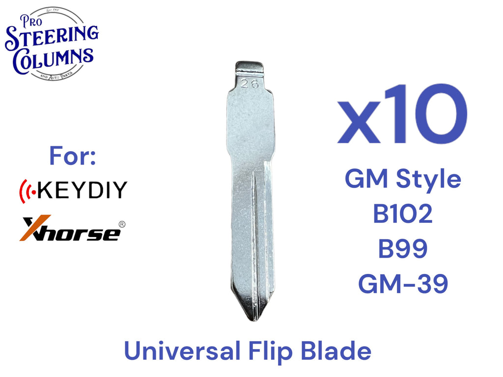 10x Xhorse Keydiy Universal Flip Key Remote Key Blades GM B102 B99