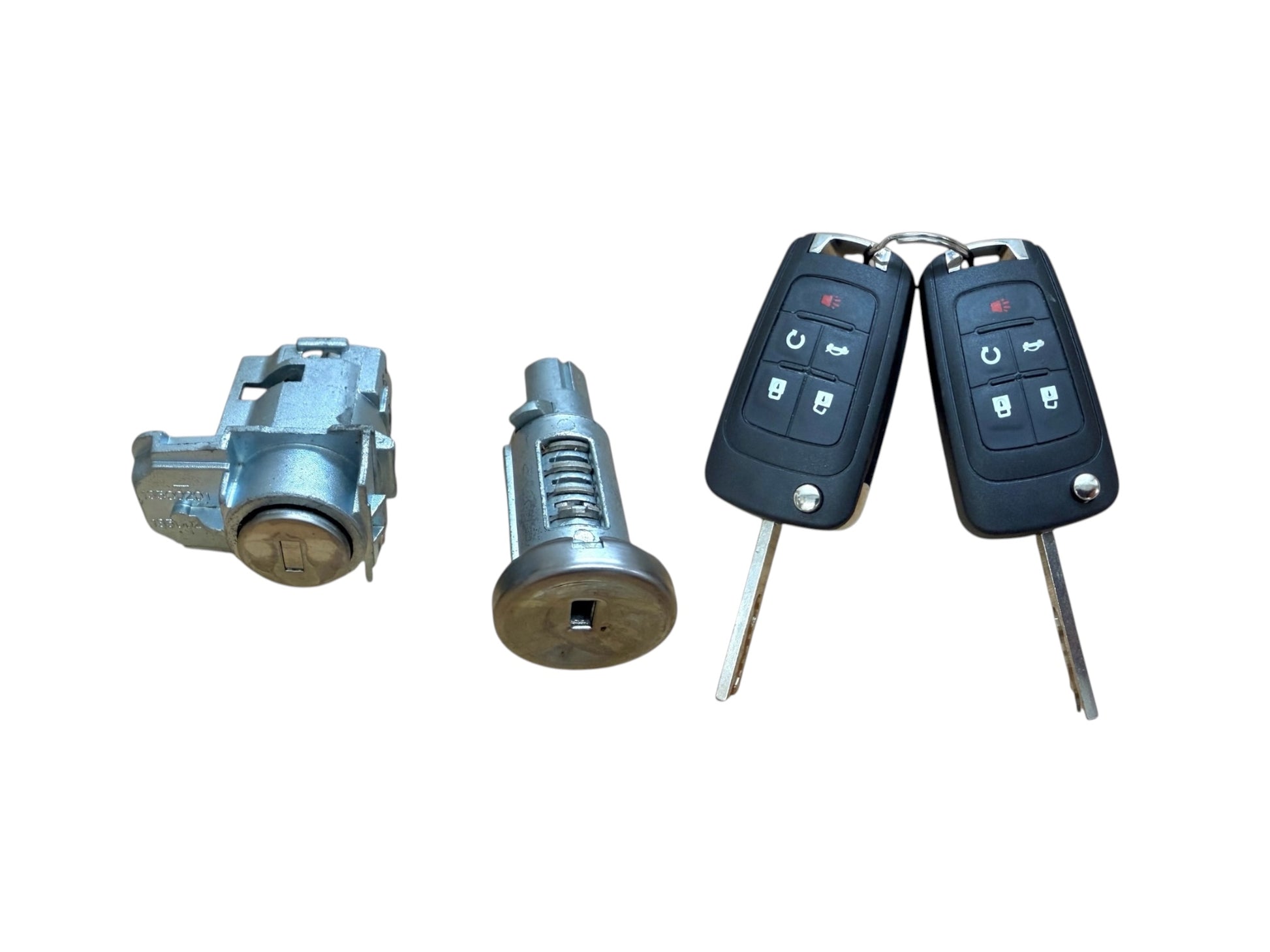 10-16 GM Camaro Cruze Ignition & Door Lock Cylinder Set With 5-Button Remotes (Keyed Alike)